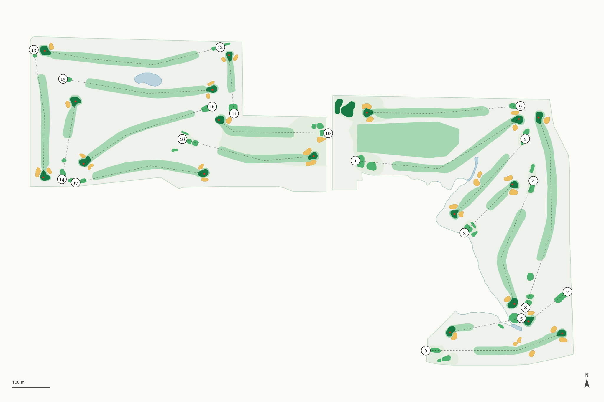 Map of Encanto Golf Course