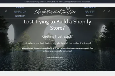 Screenshot of the Charleston WebBuilder homepage