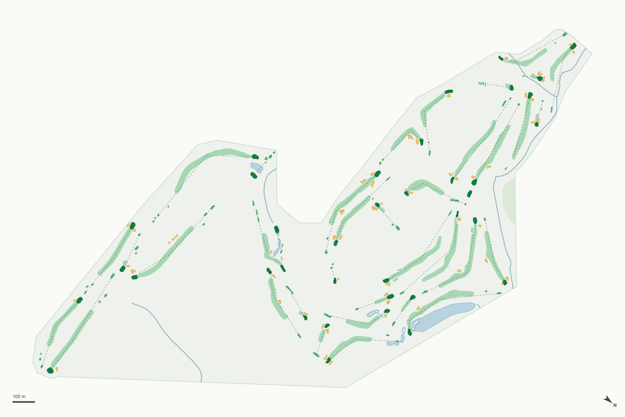Map of Mississippi National Golf Links
