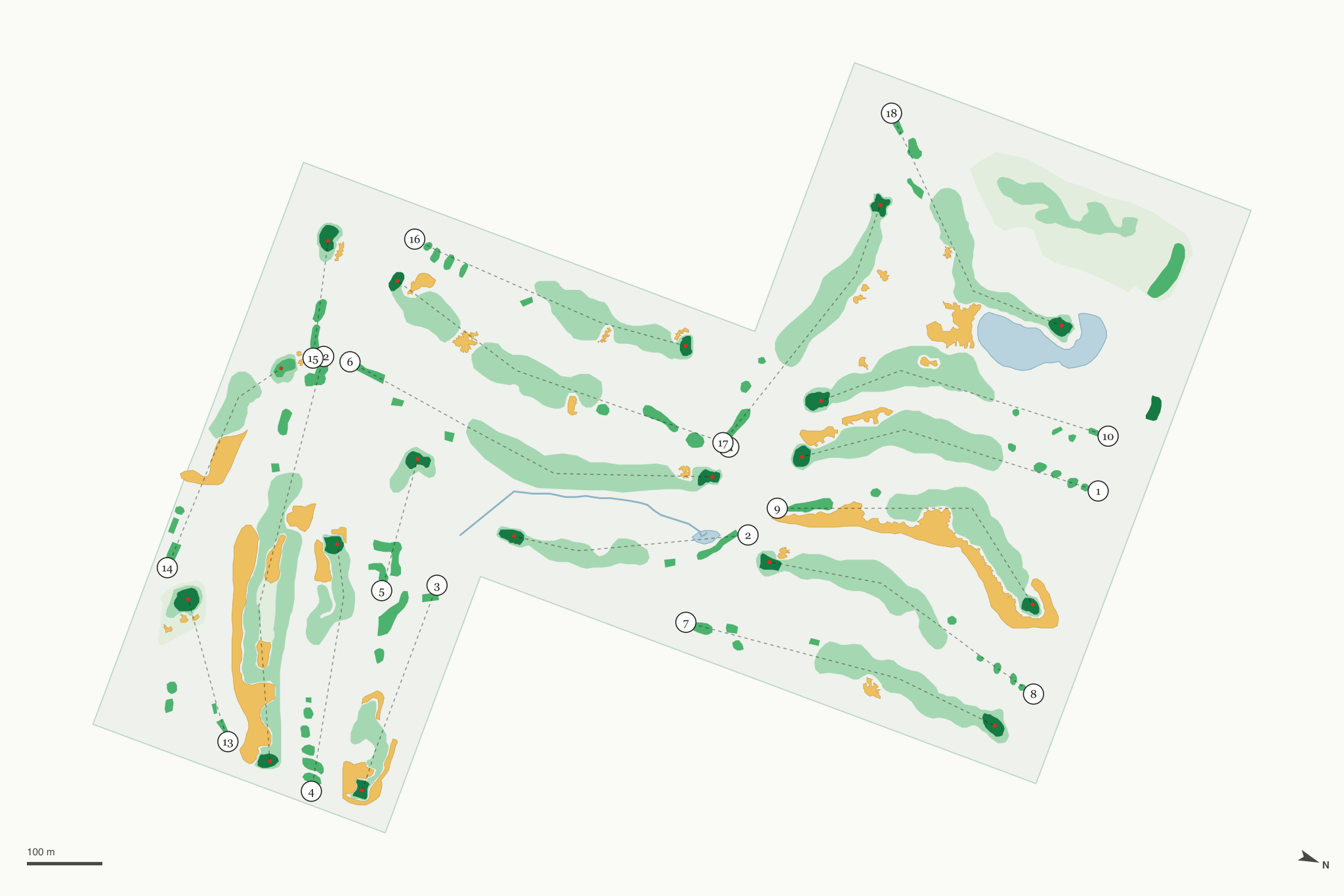 Map of Hemlock Golf Club