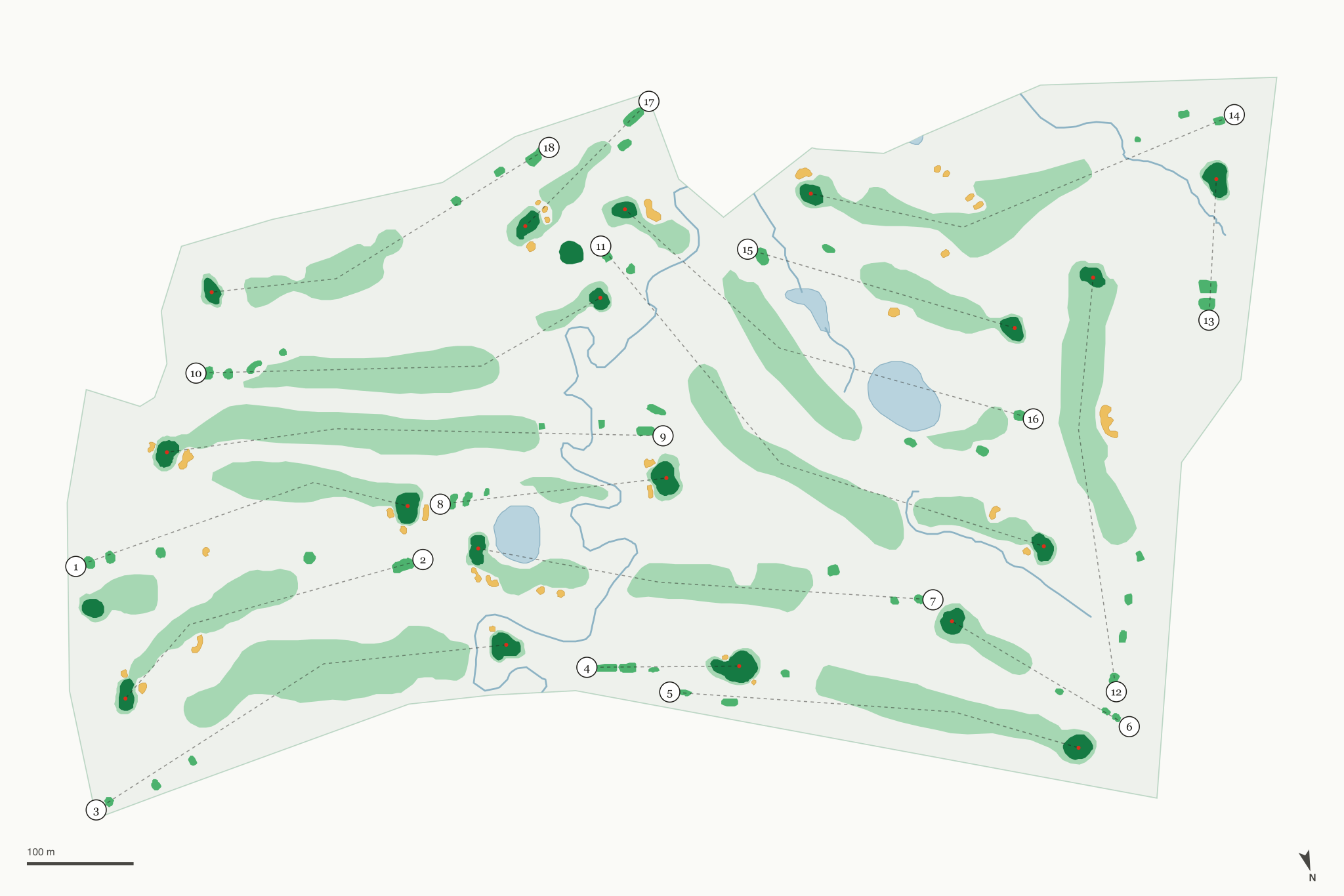 Map of Ticonderoga Golf Course
