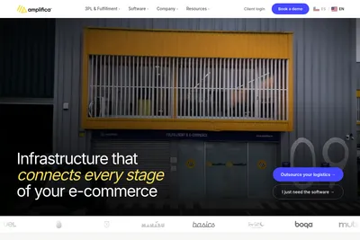 Screenshot of the Amplifica SpA homepage