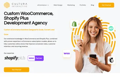 Screenshot of the Cultura Interactive homepage
