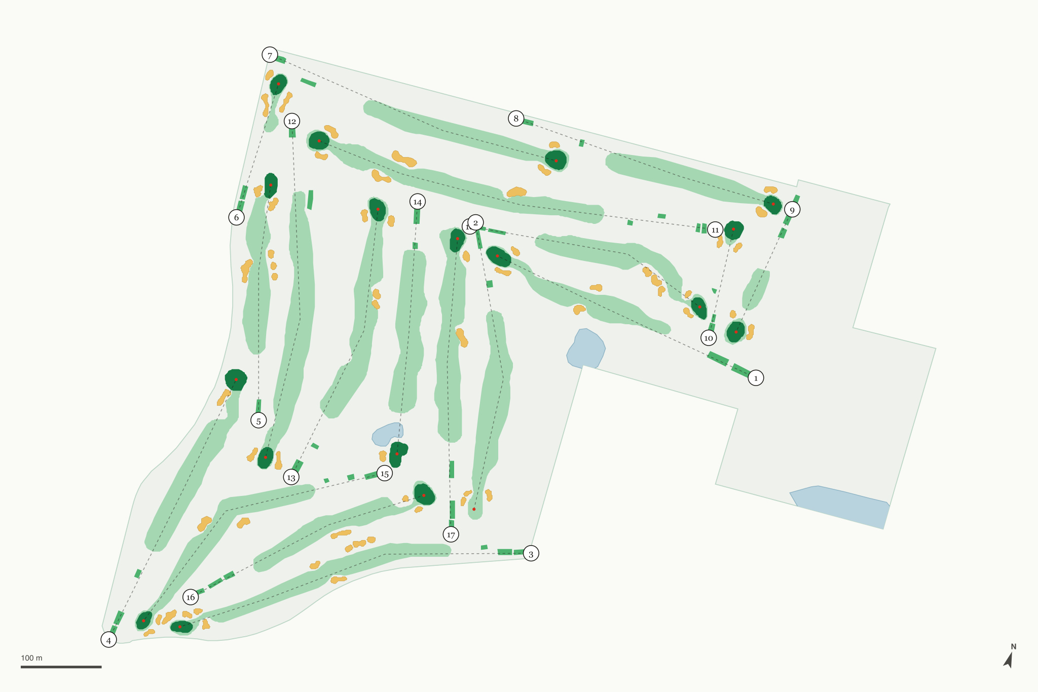 Map of Edgewood Country Club