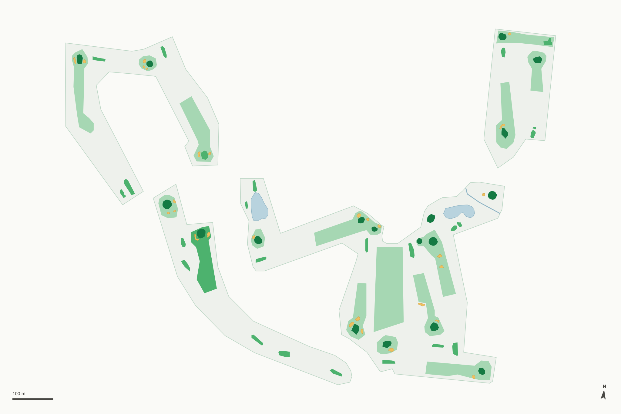 Map of Rolling Hills Golf Course