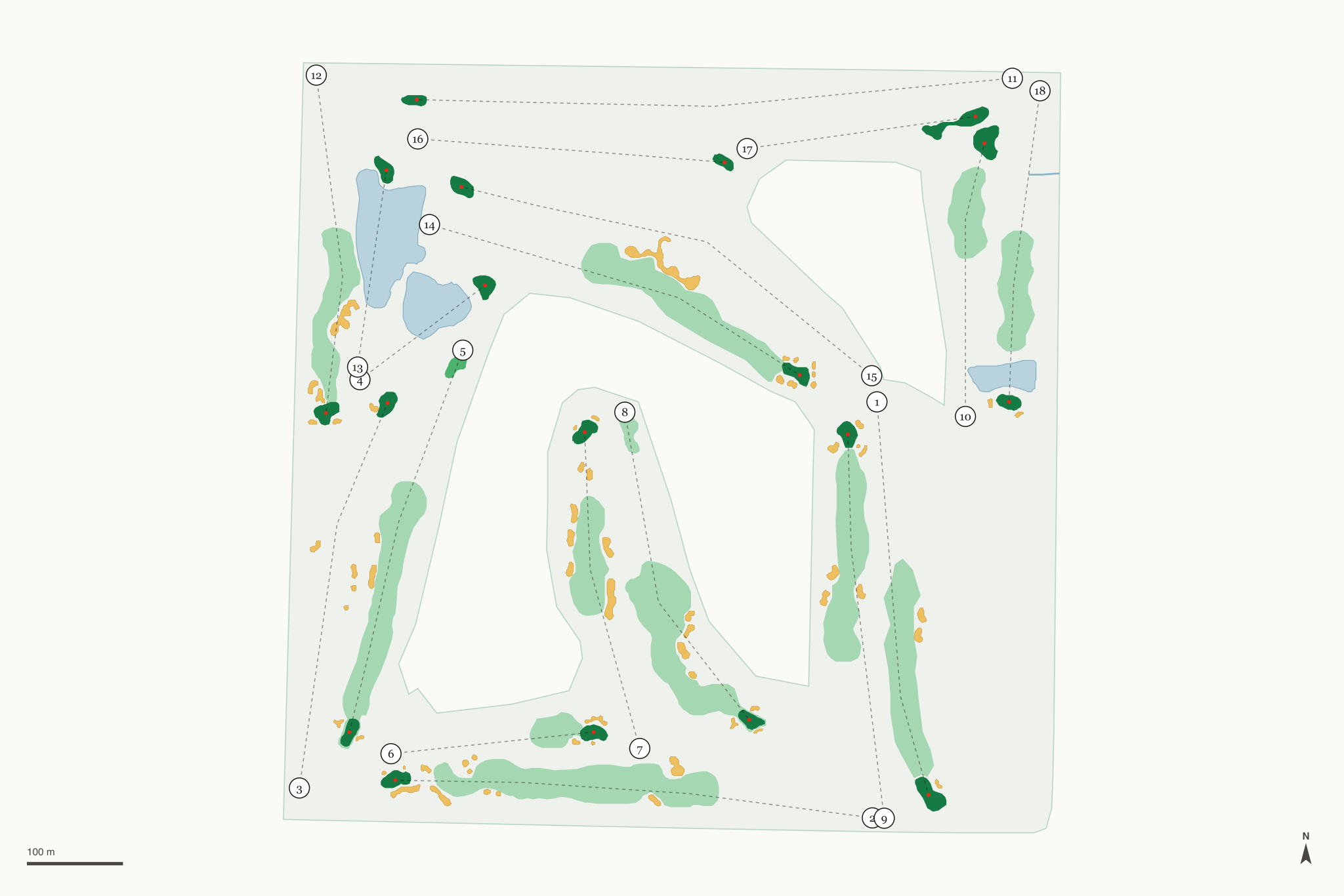 Map of Golf Club of Illinois