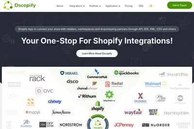 Screenshot of the DSCOPIFY homepage