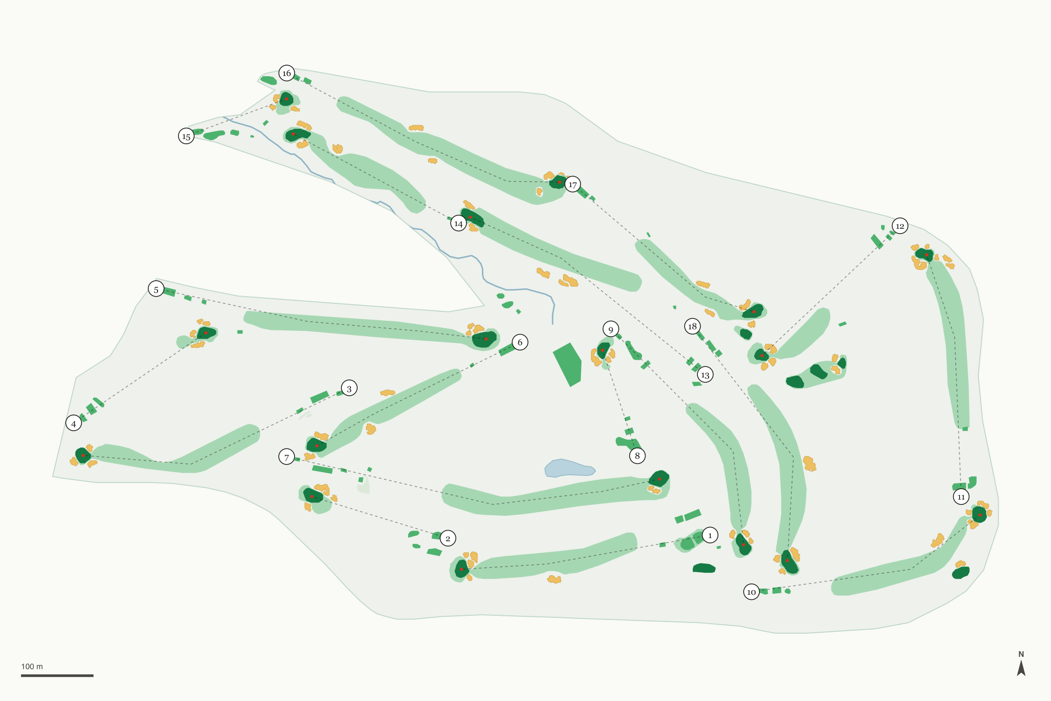 Map of Palos Verdes Golf Club