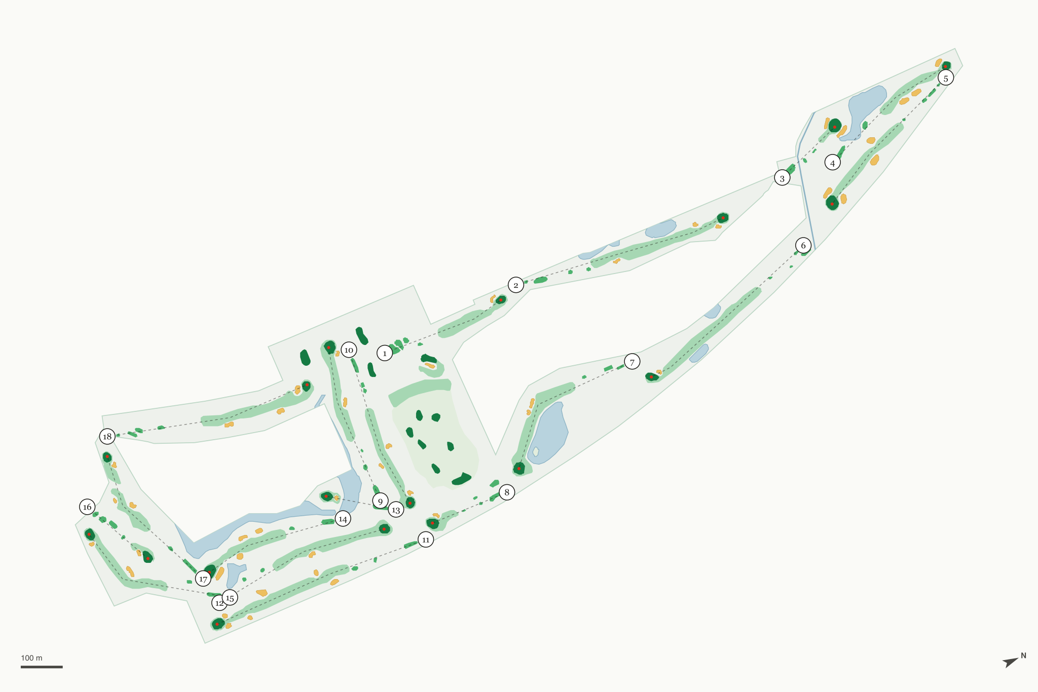 Map of Deerfield Golf Club & Learning Center