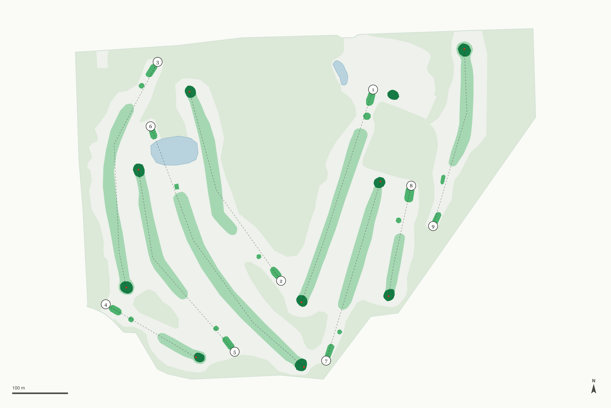 Map of Meadowlark Golf Course