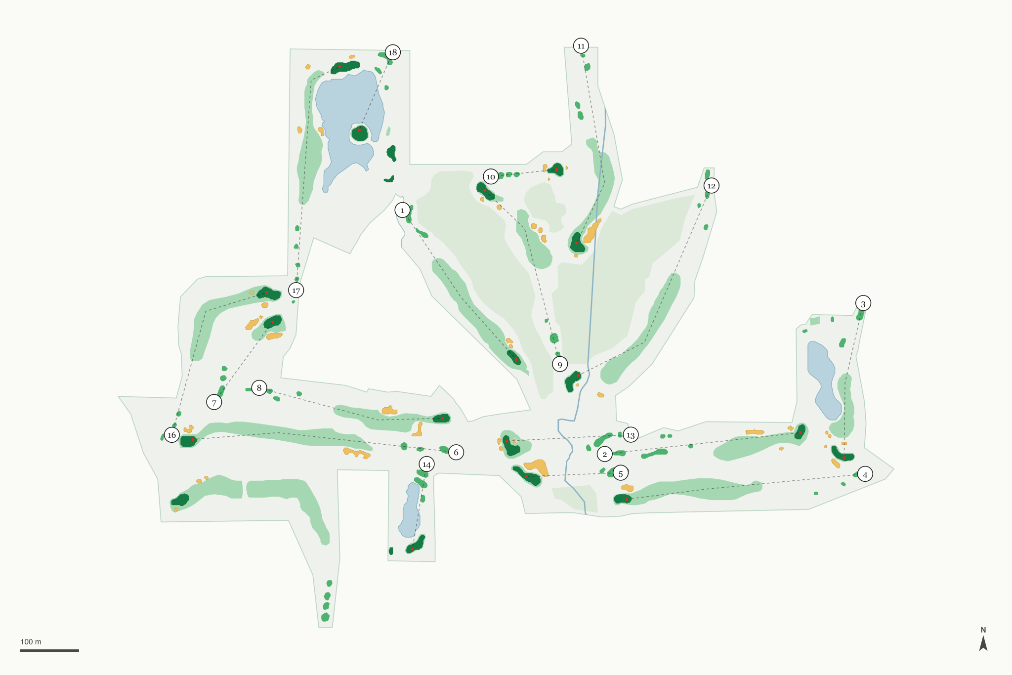 Map of Echo Falls Golf Club