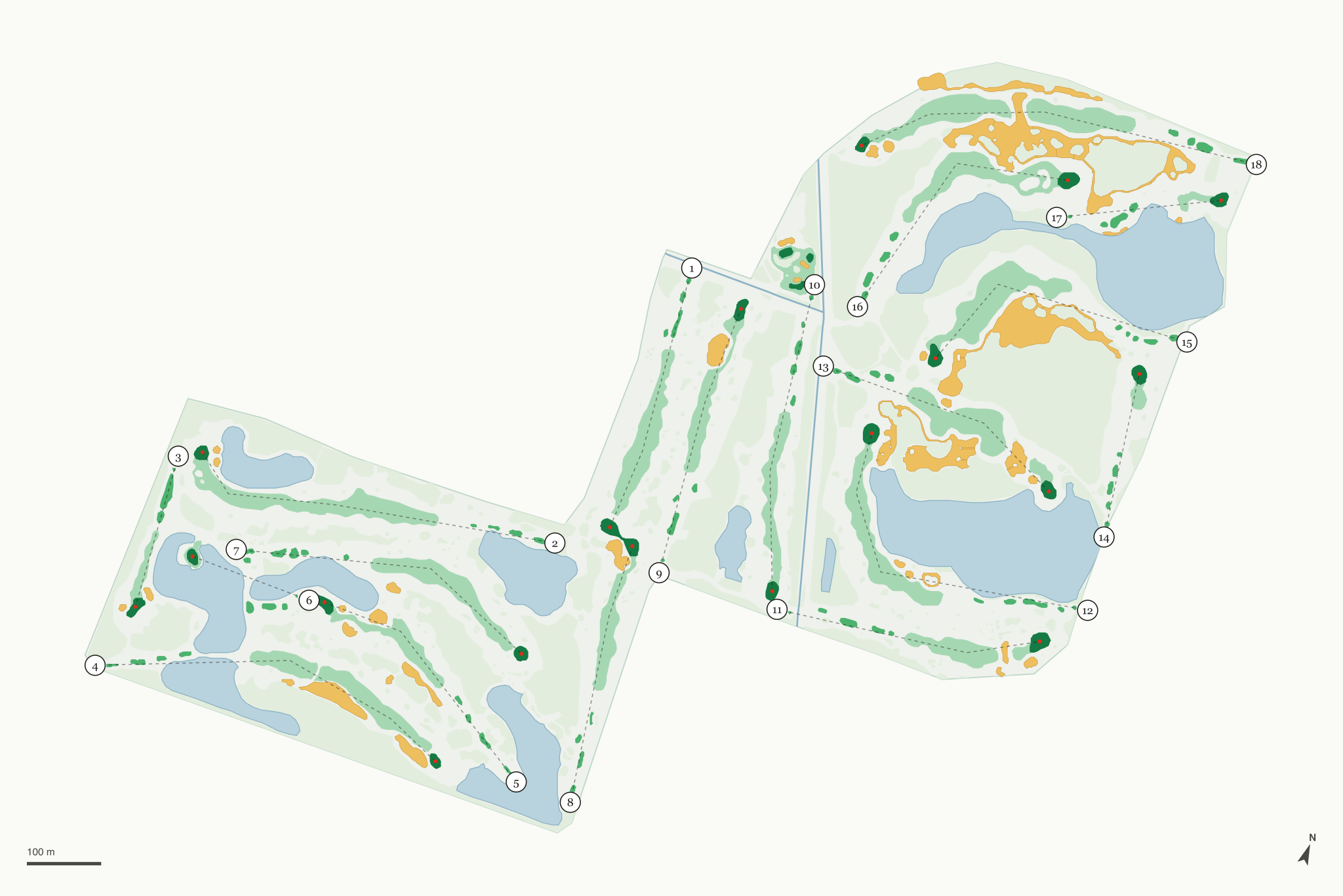 Map of Sandridge Golf Club