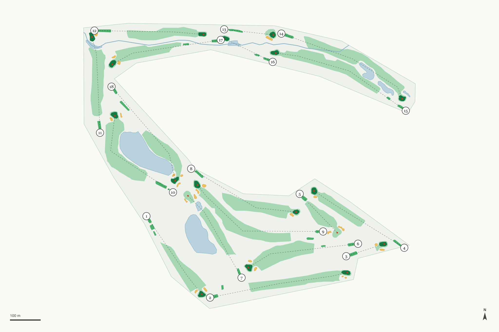 Map of Bay View Golf Club