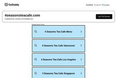 4SEASONS TEA CAFE website homepage
