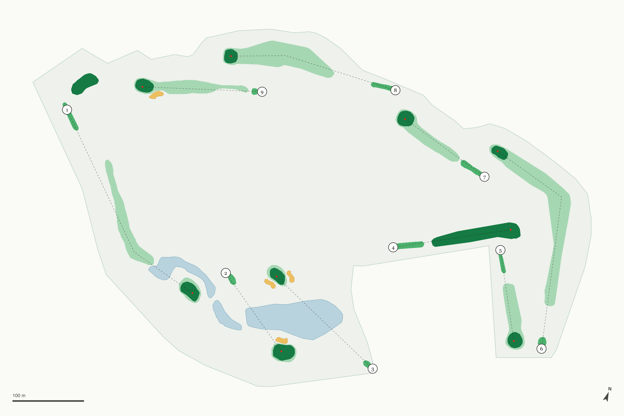 Map of Little America Golf Course