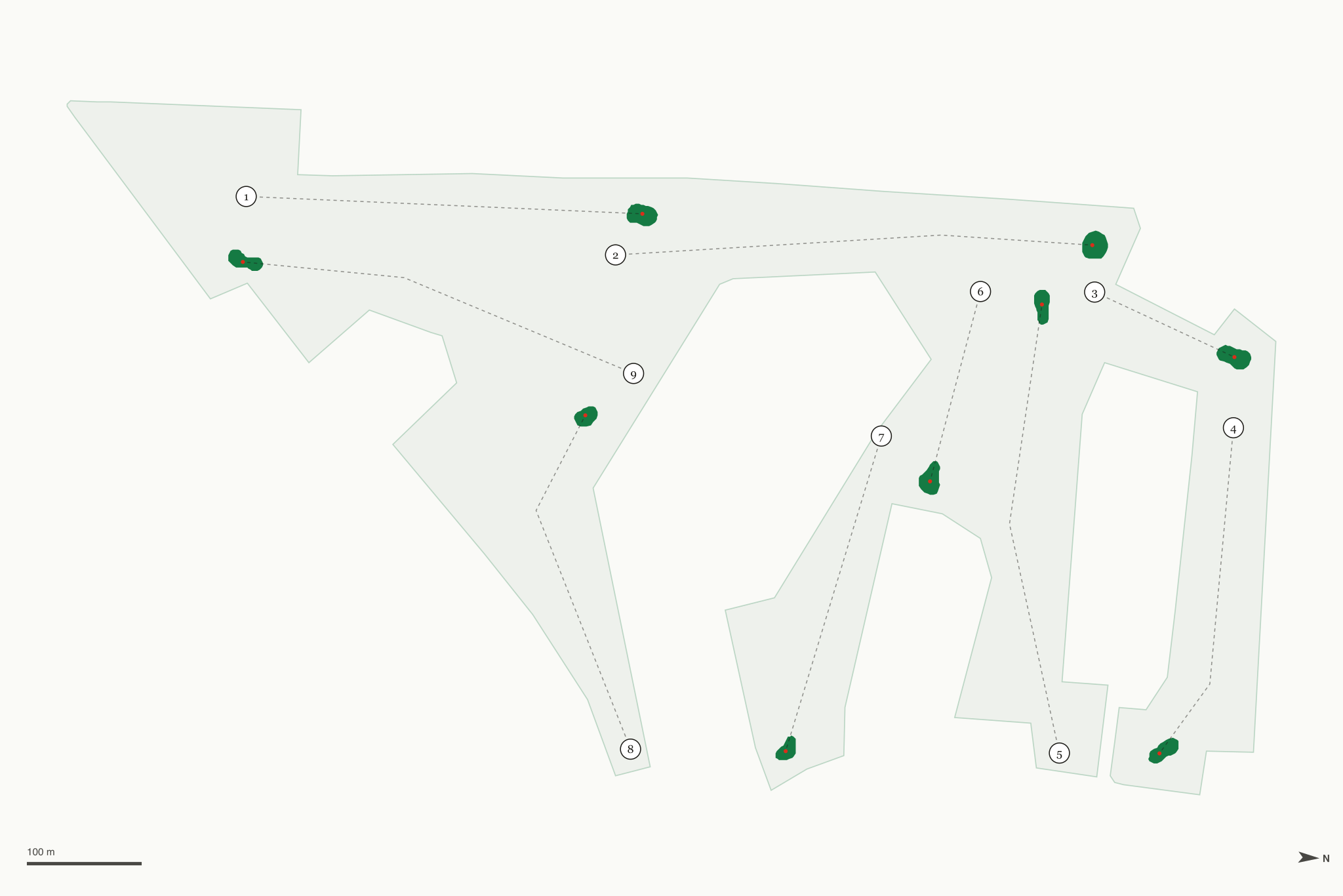 Map of Highlands Golf Club