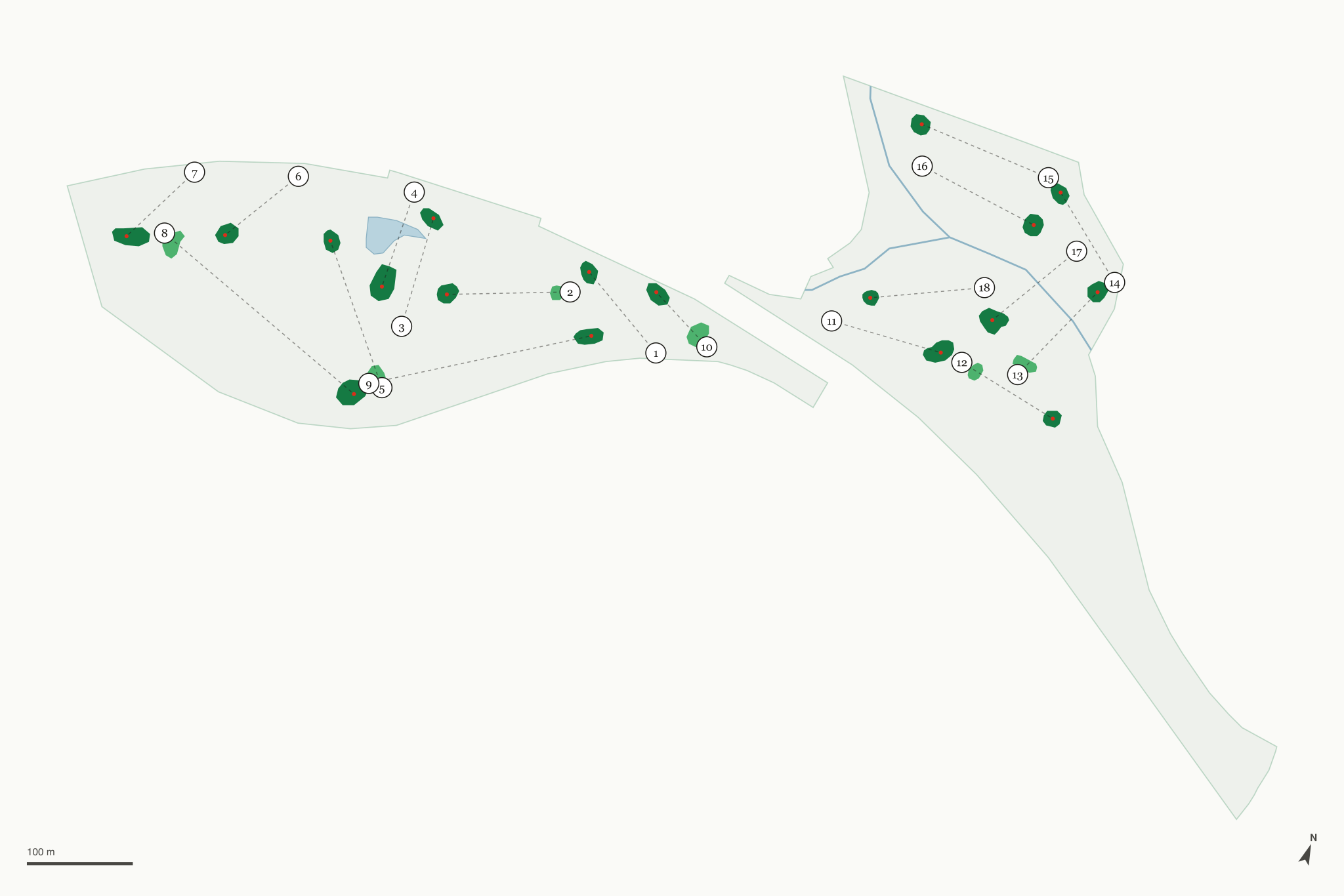 Map of Hansen Park Golf Course