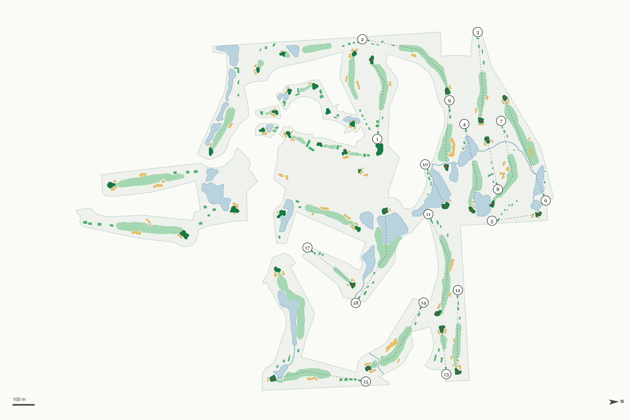 Map of Falcon Crest Golf Club