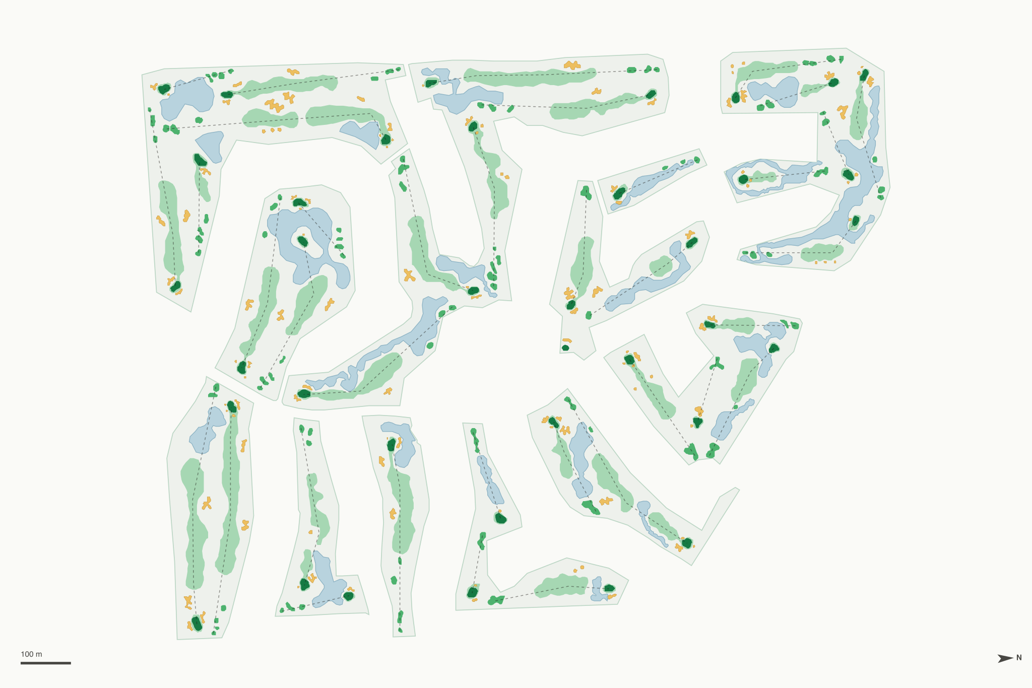 Map of Palm Valley Country Club