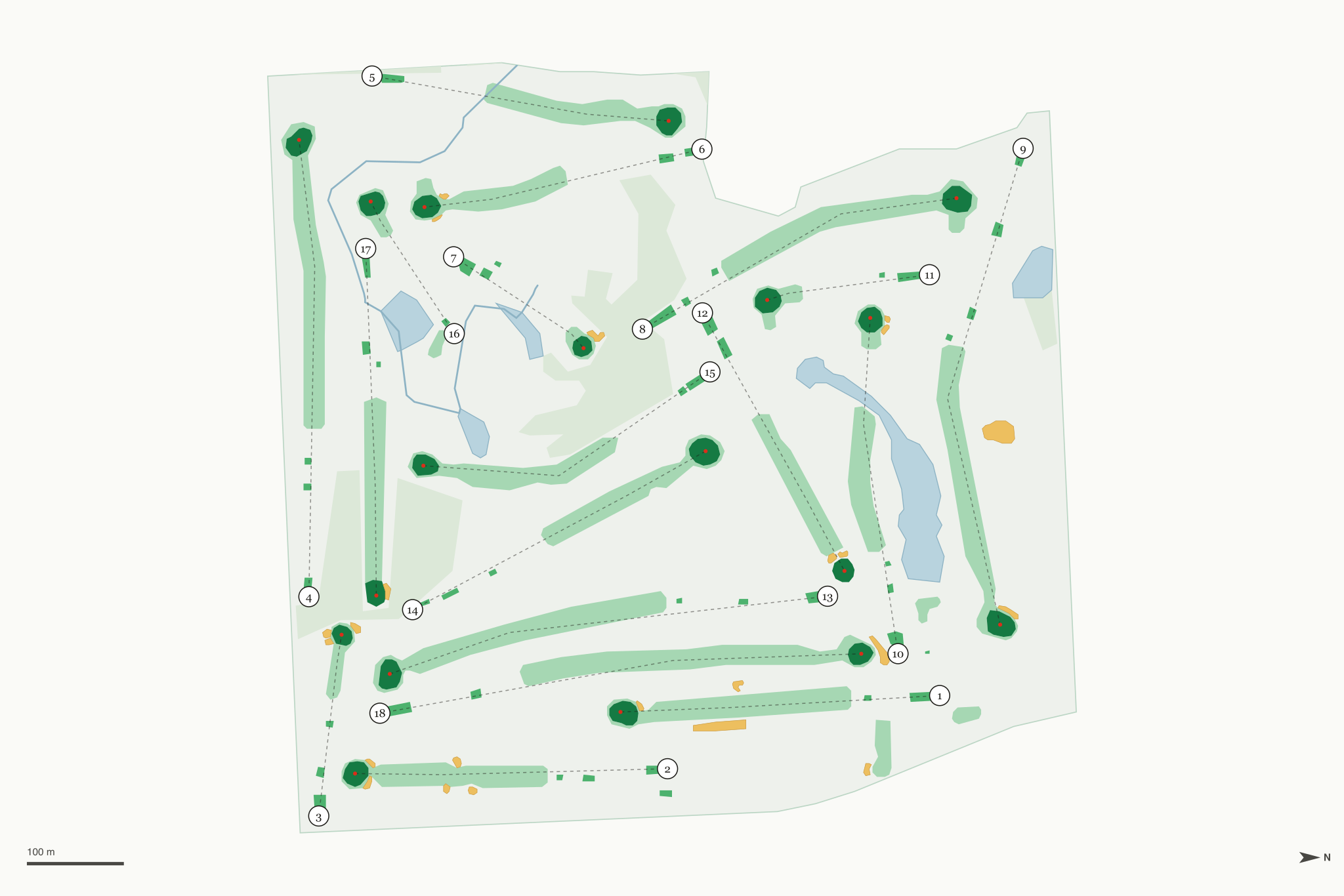 Map of Tyrone Hills Golf Club