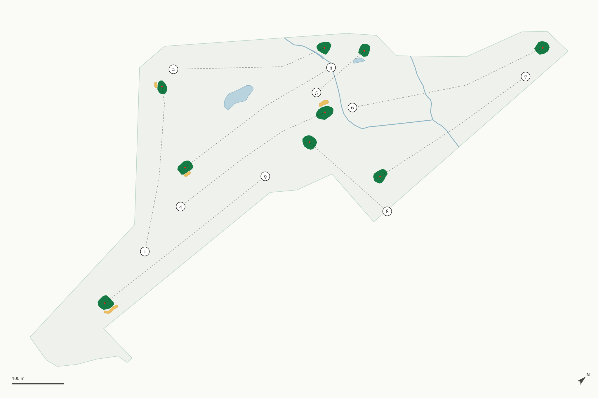 Map of Mullett Lake Country Club
