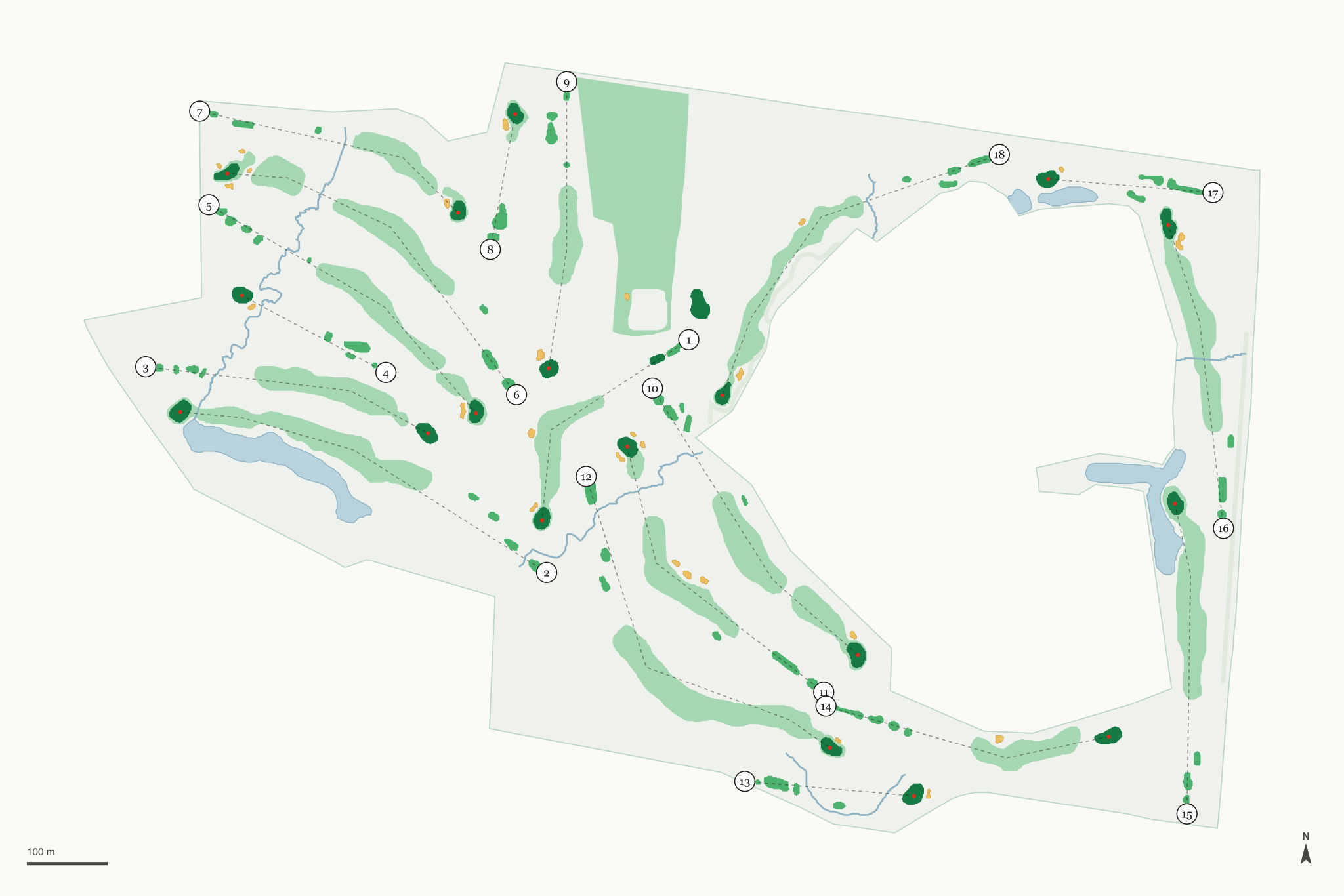 Map of PipeStone Golf Club