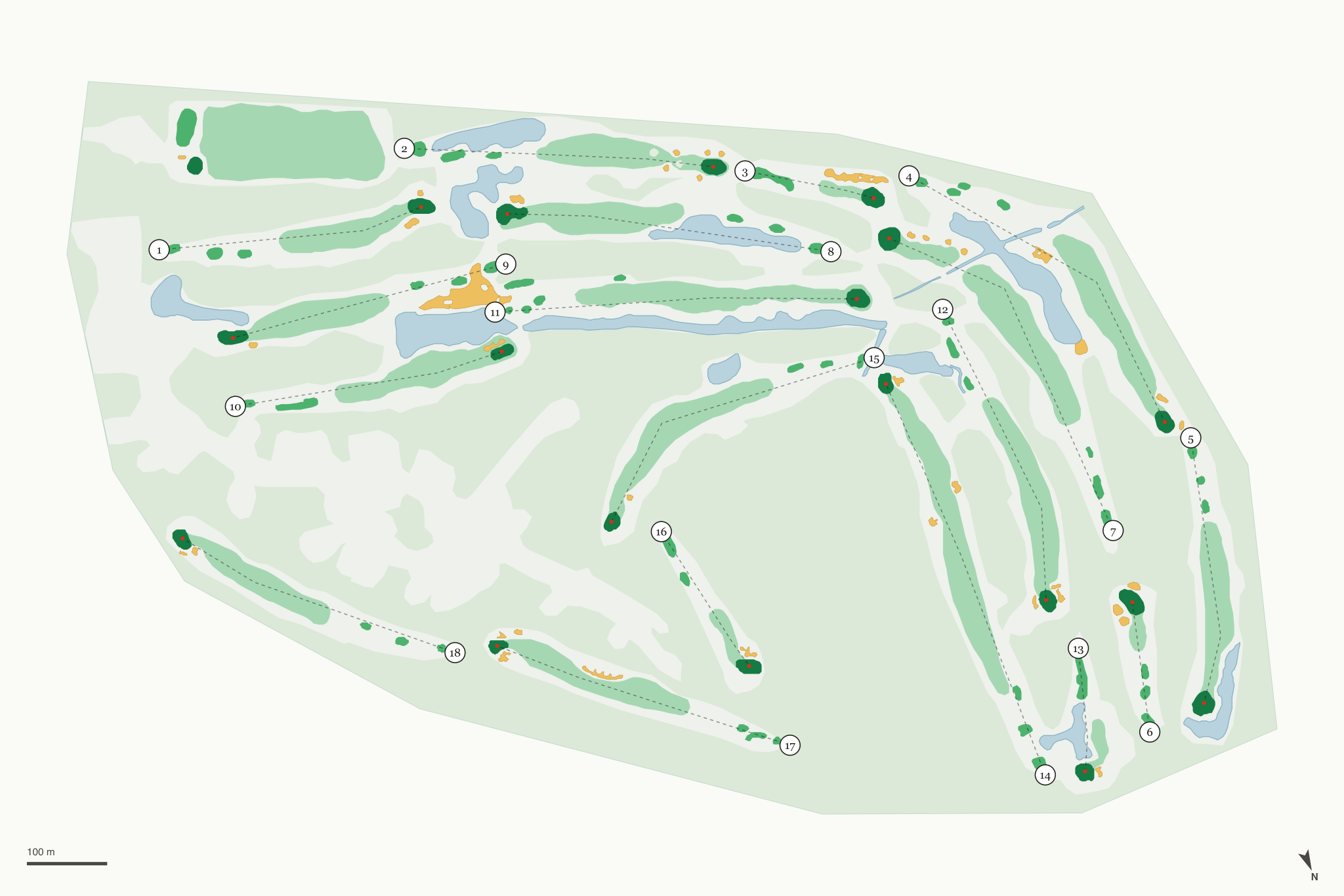 Map of Huron Breeze Golf Club