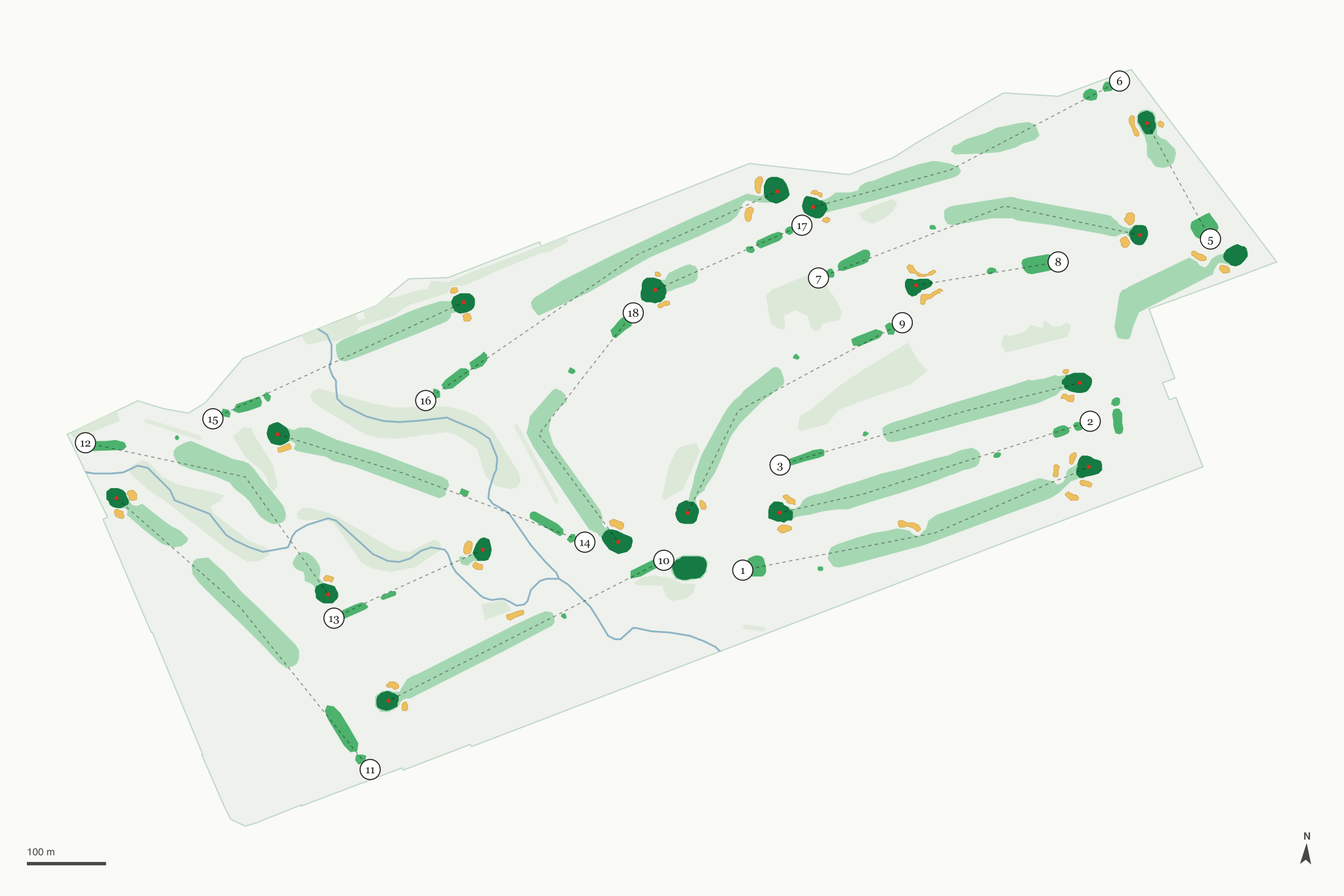 Map of Raymond Memorial Golf Course