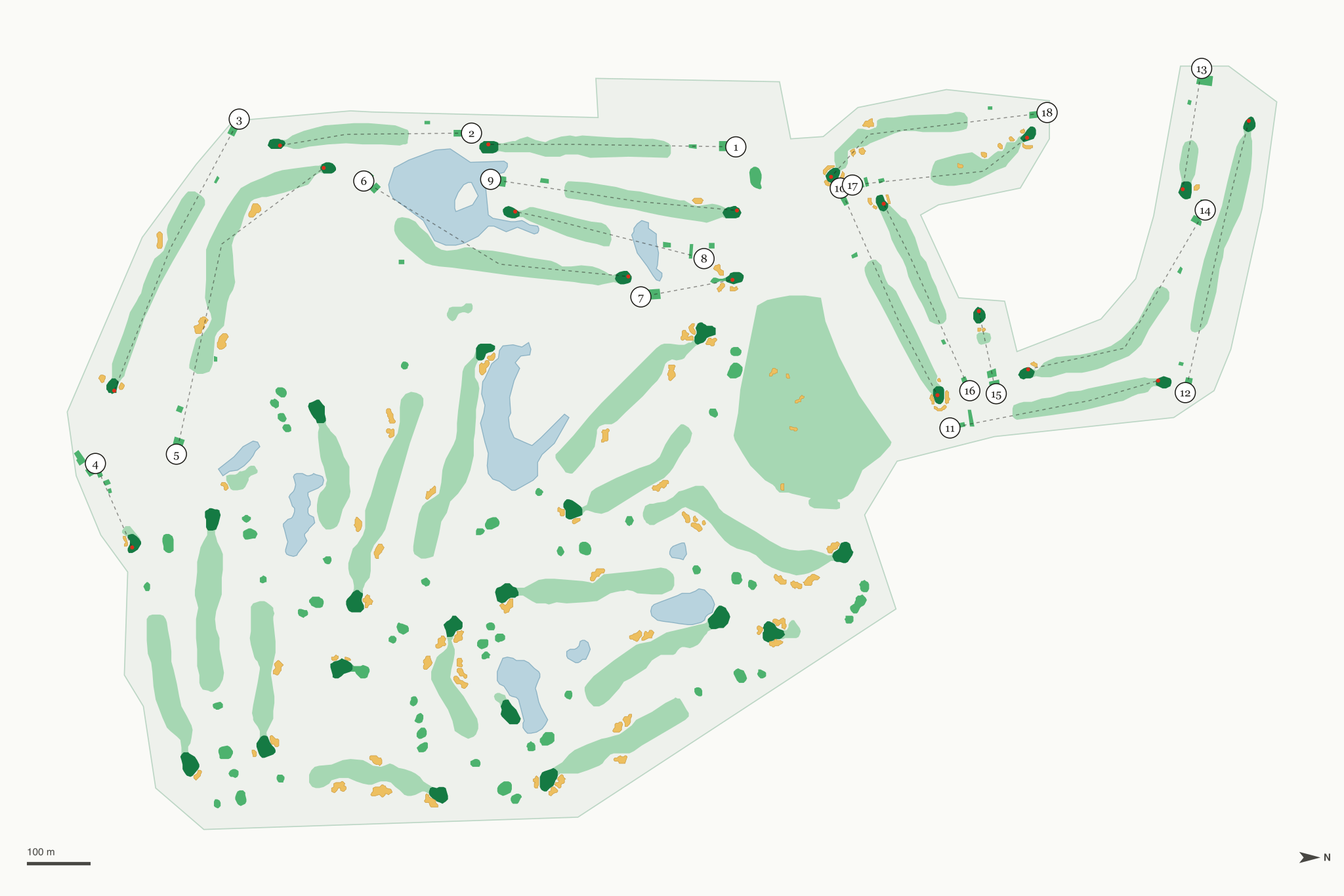 Map of Countryside Golf Club