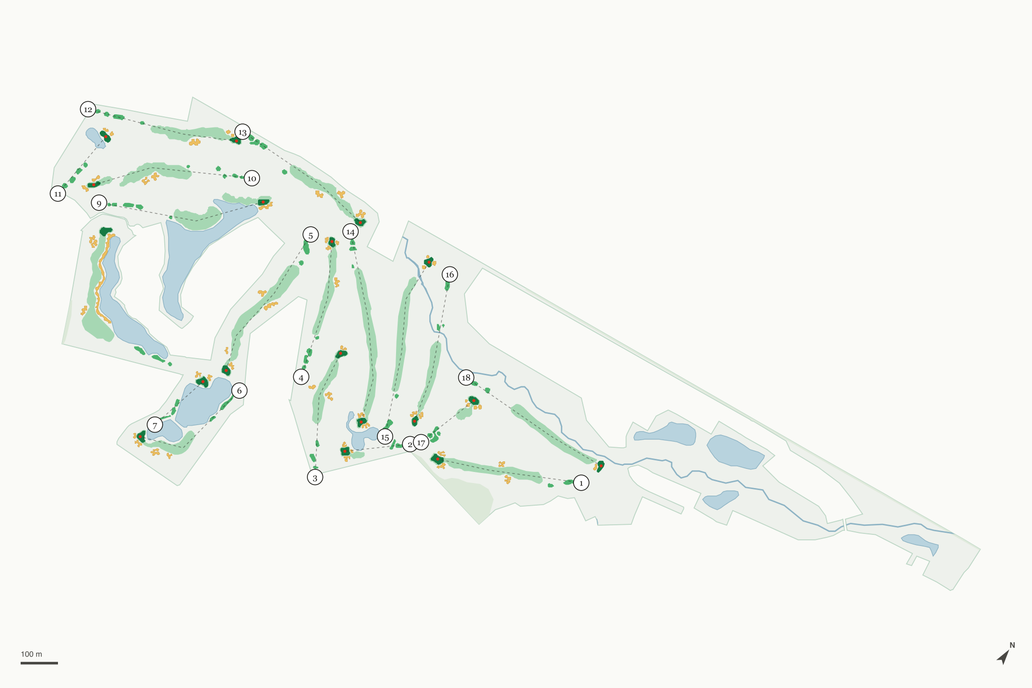 Map of The Players Club at Foxfire