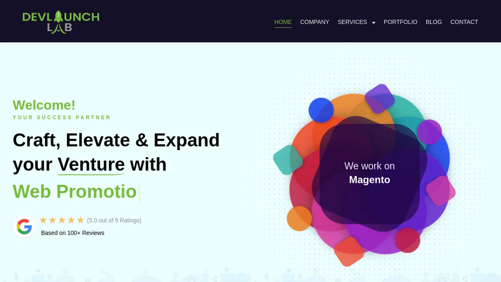 Screenshot of the Piyush Sutariya - DevLaunch Lab homepage