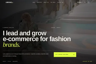 Screenshot of the Armando Librano homepage