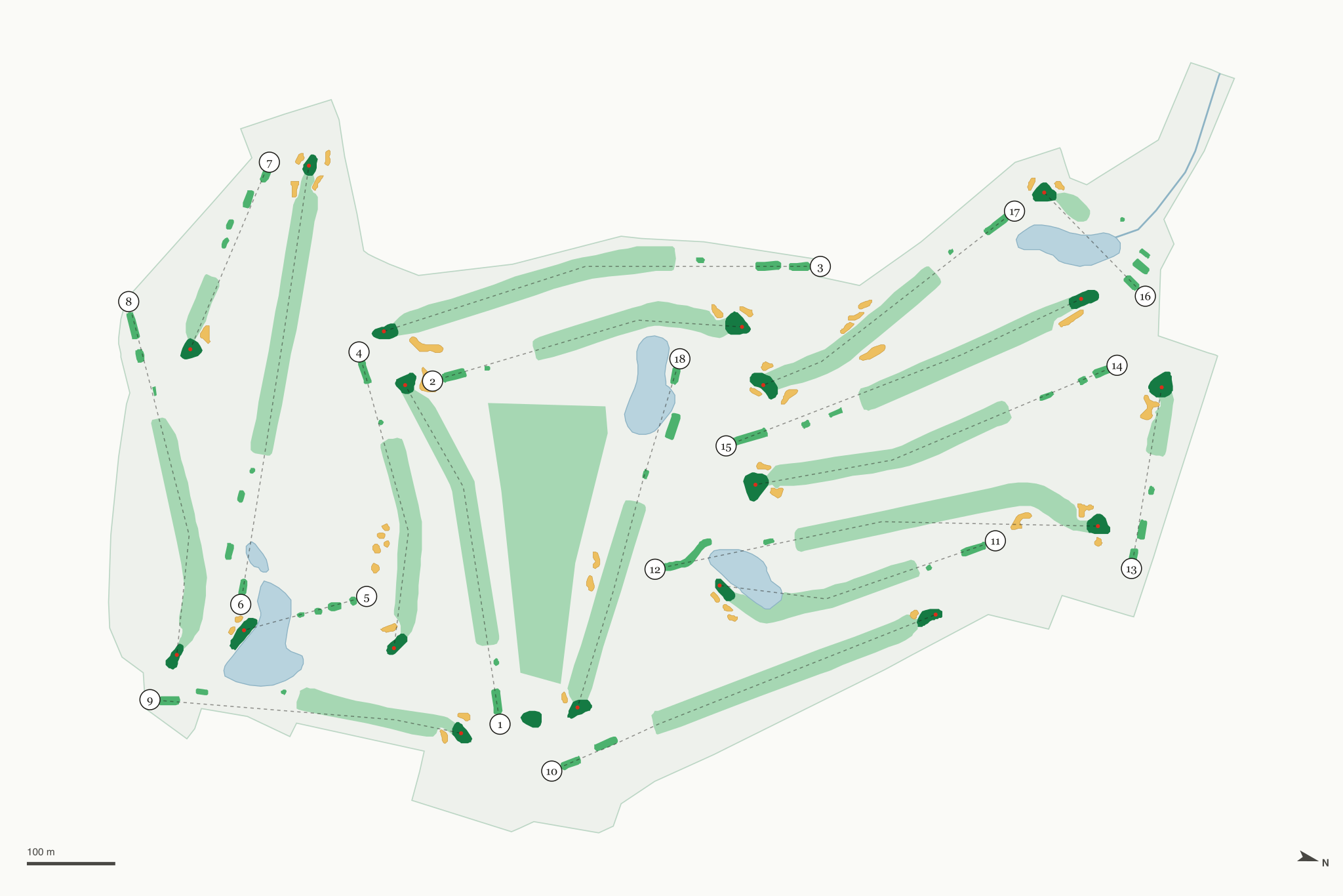 Map of Apple Valley Golf Course