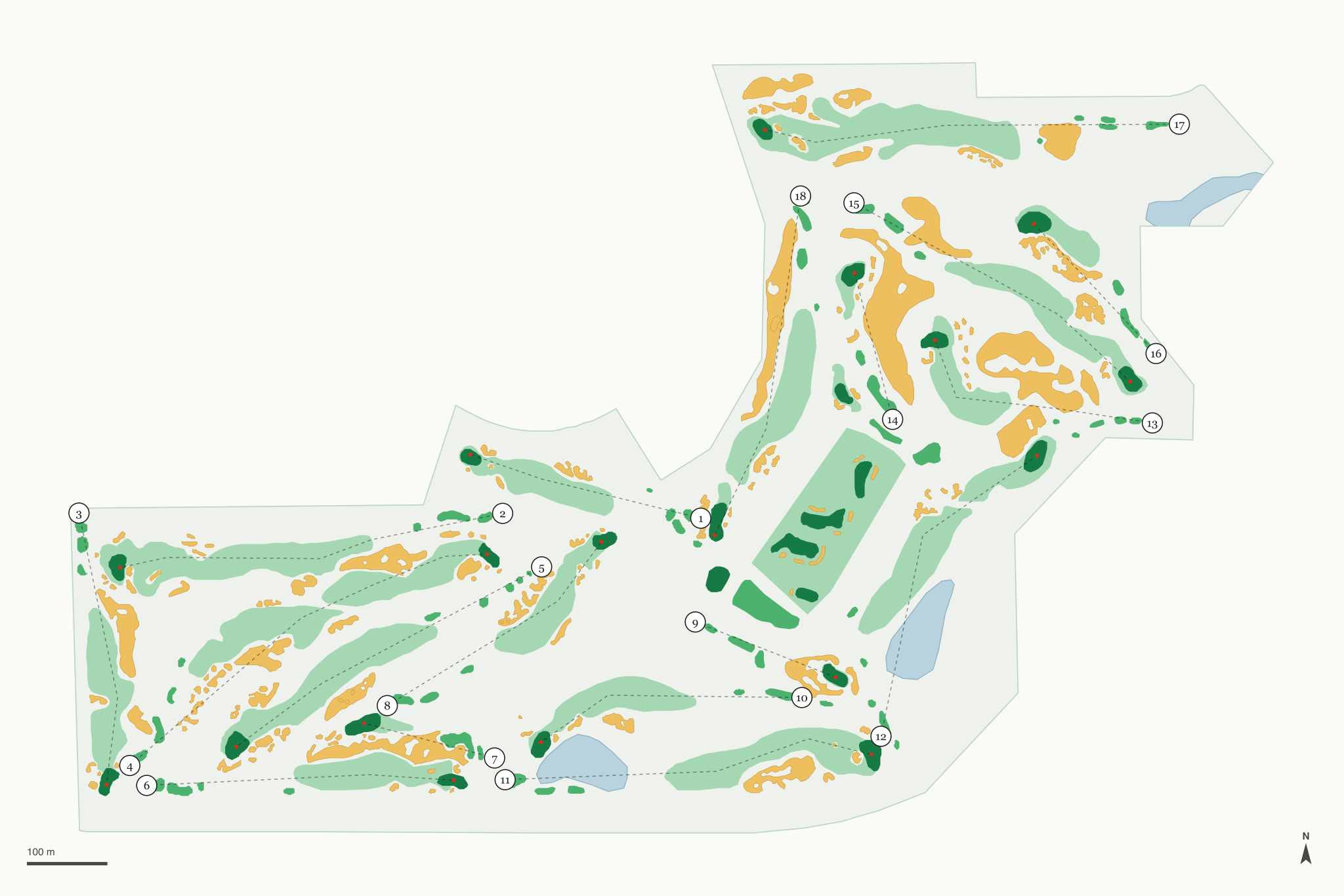 Map of StoneRidge Golf Club