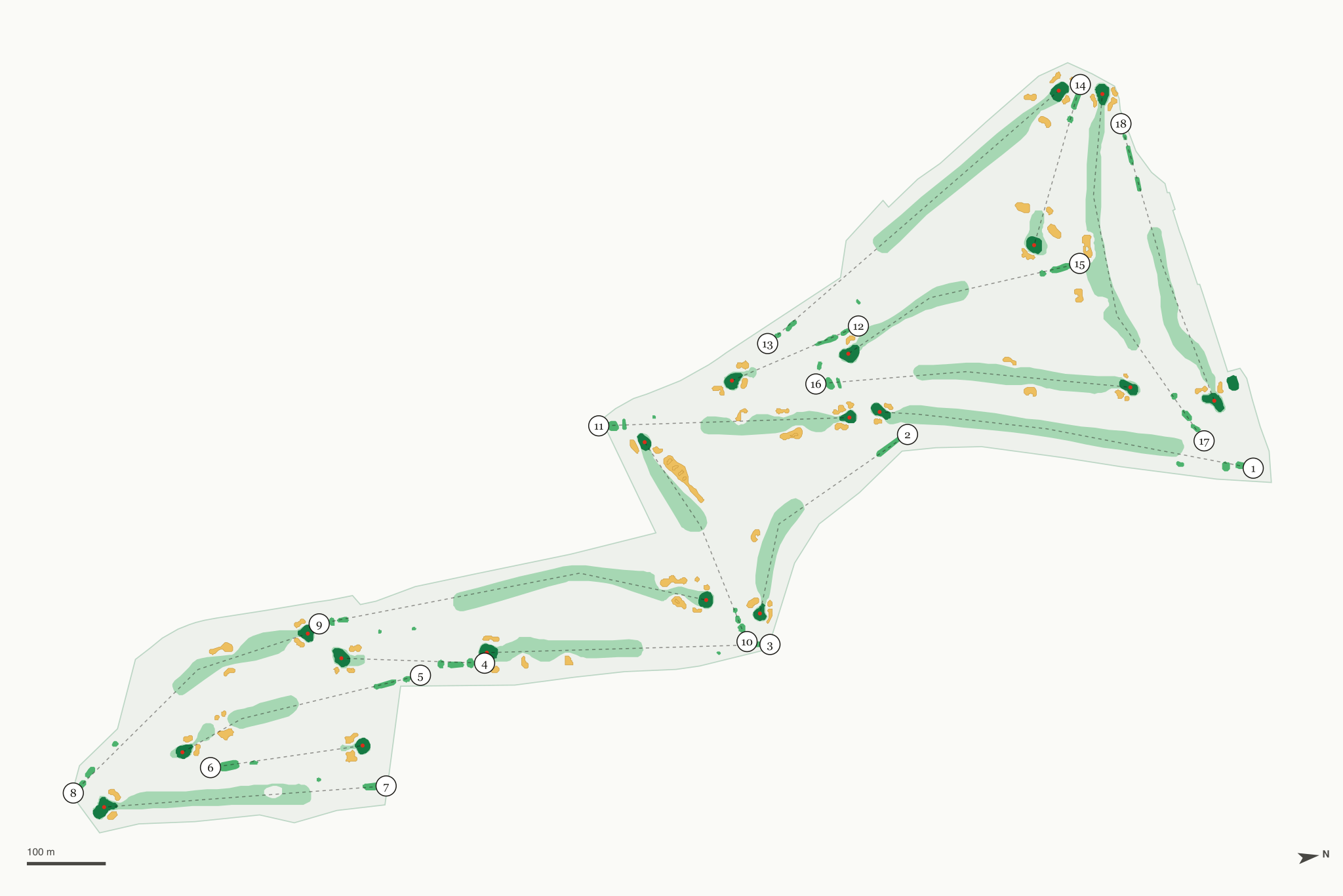 Map of Del Monte Golf Course