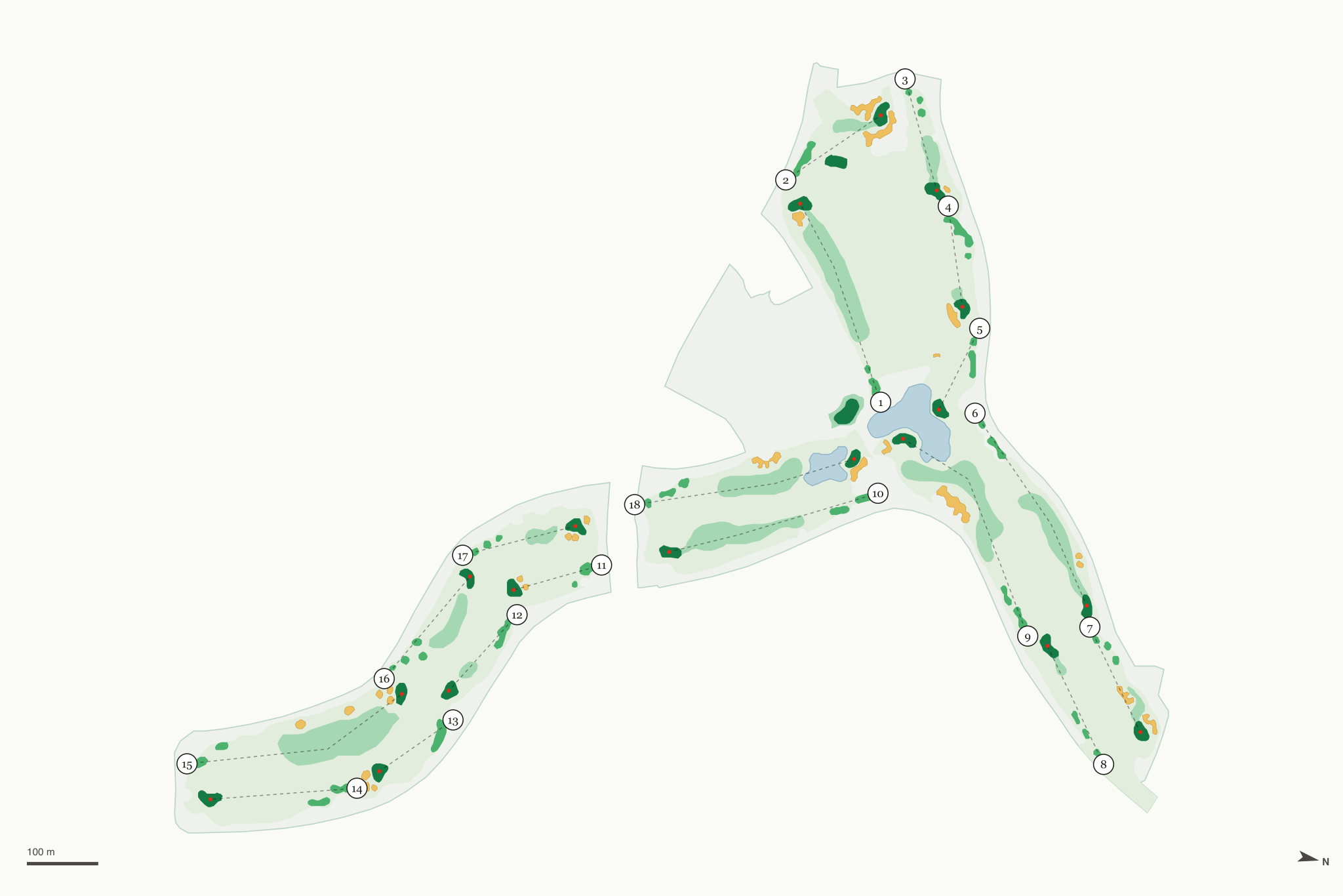 Map of Desert Willow Golf Course
