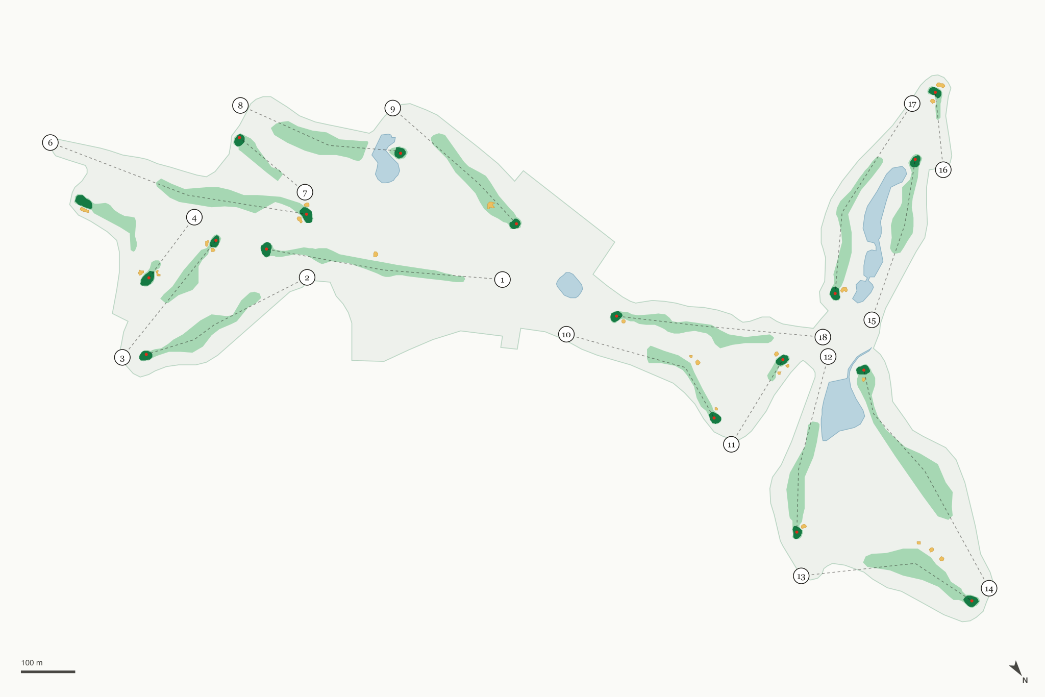 Map of Crooked River Ranch Golf Course