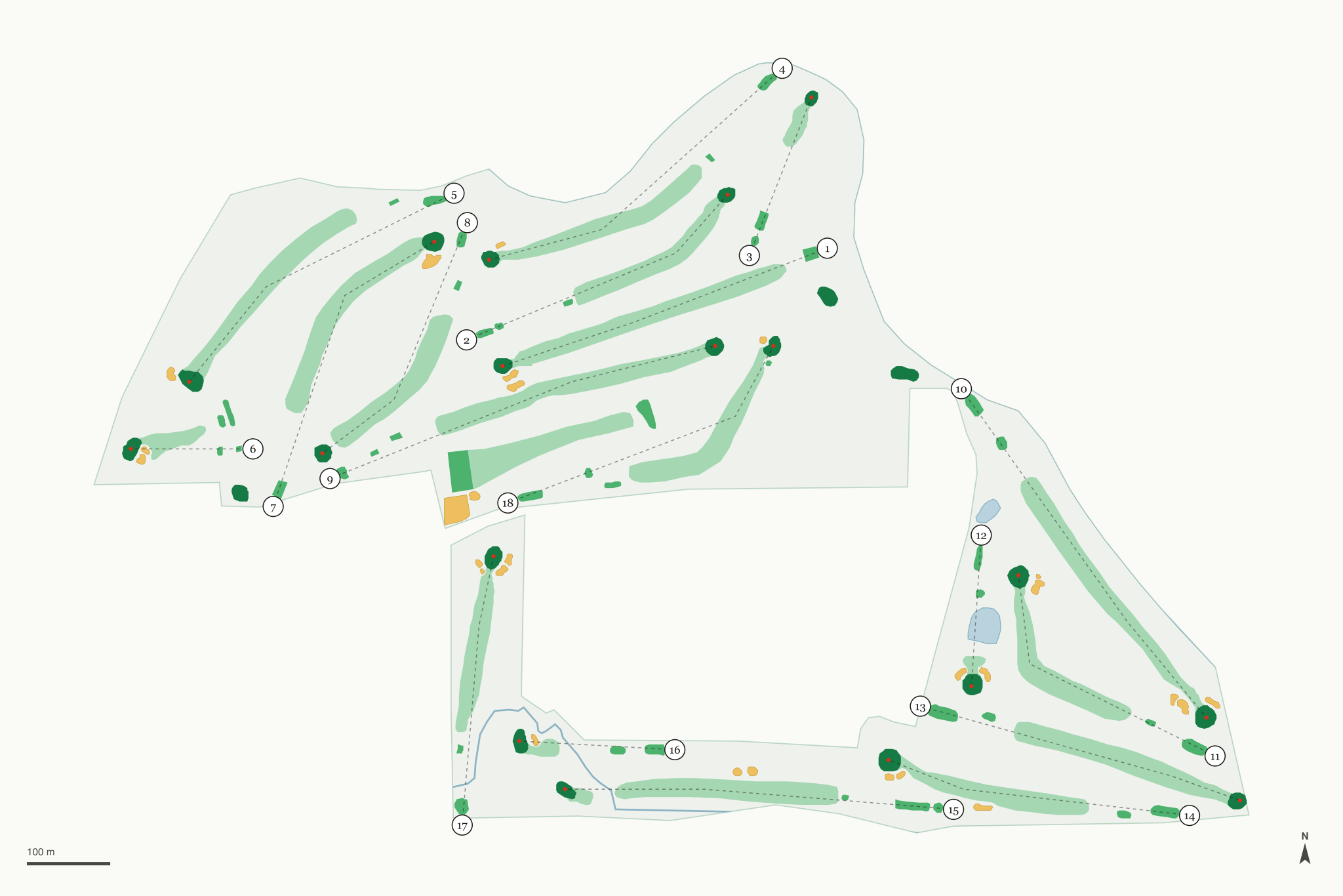 Map of St. Cloud Country Club
