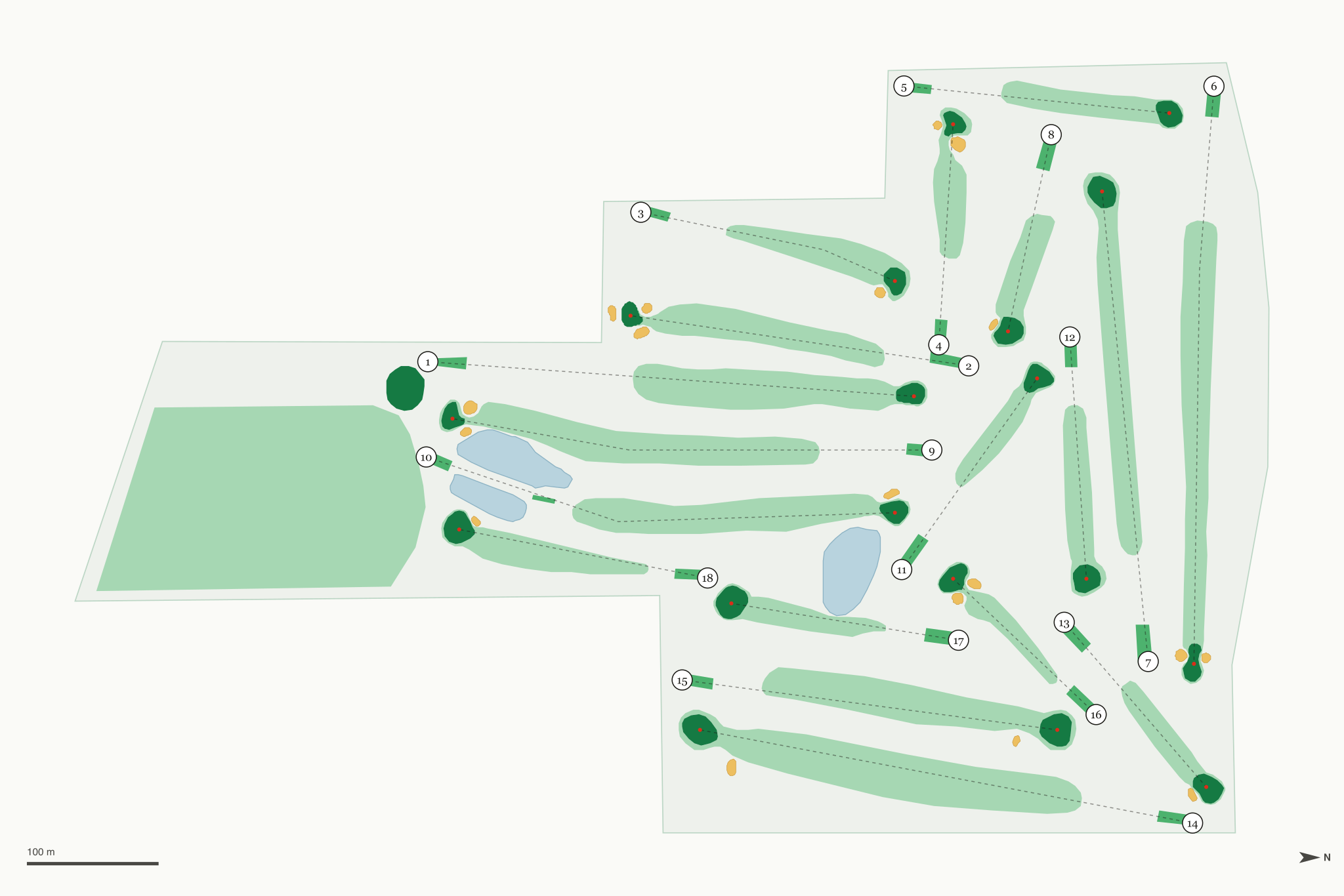 Map of Cordova Golf Course