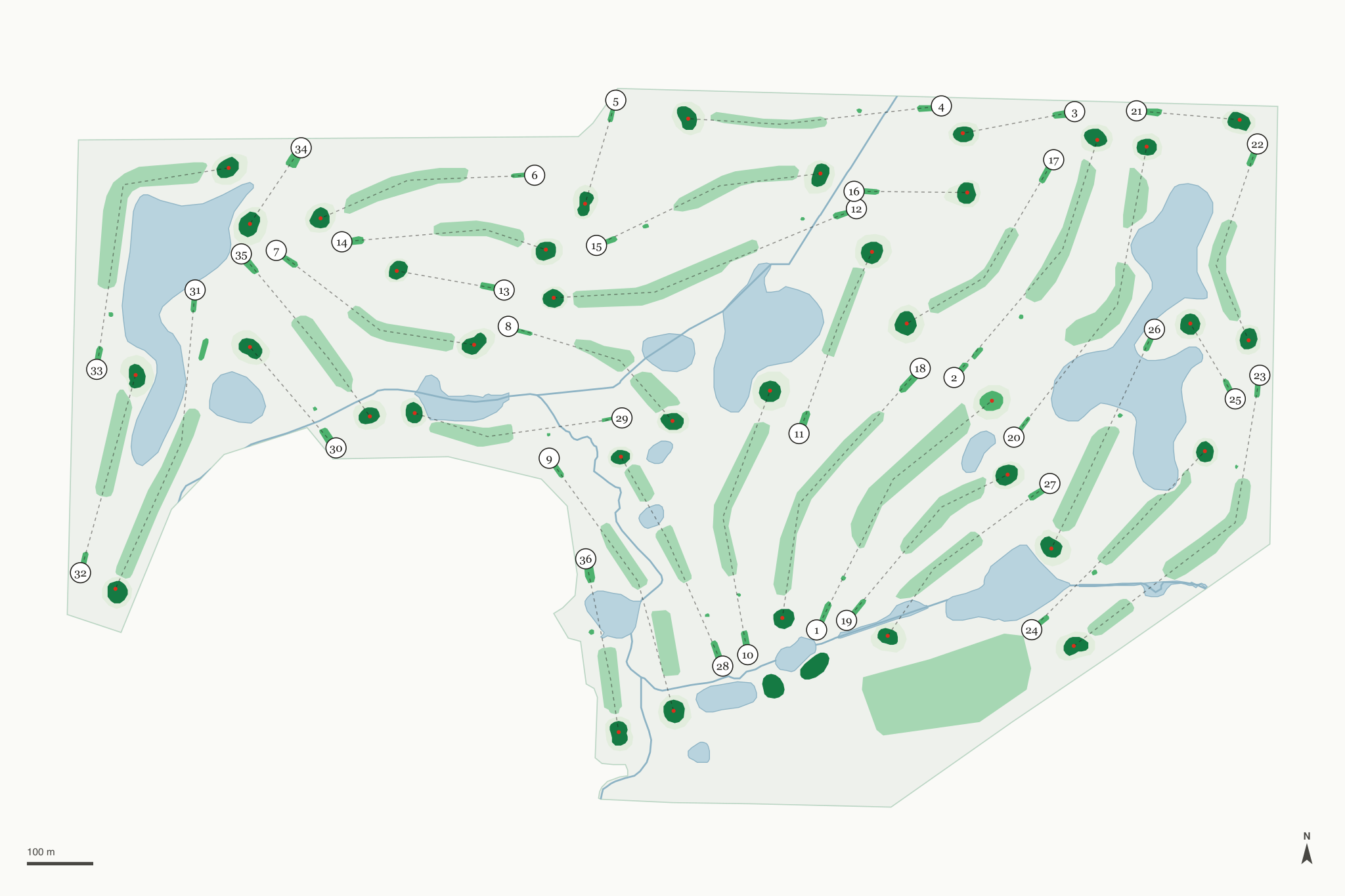 Map of Mallard Creek Golf Club