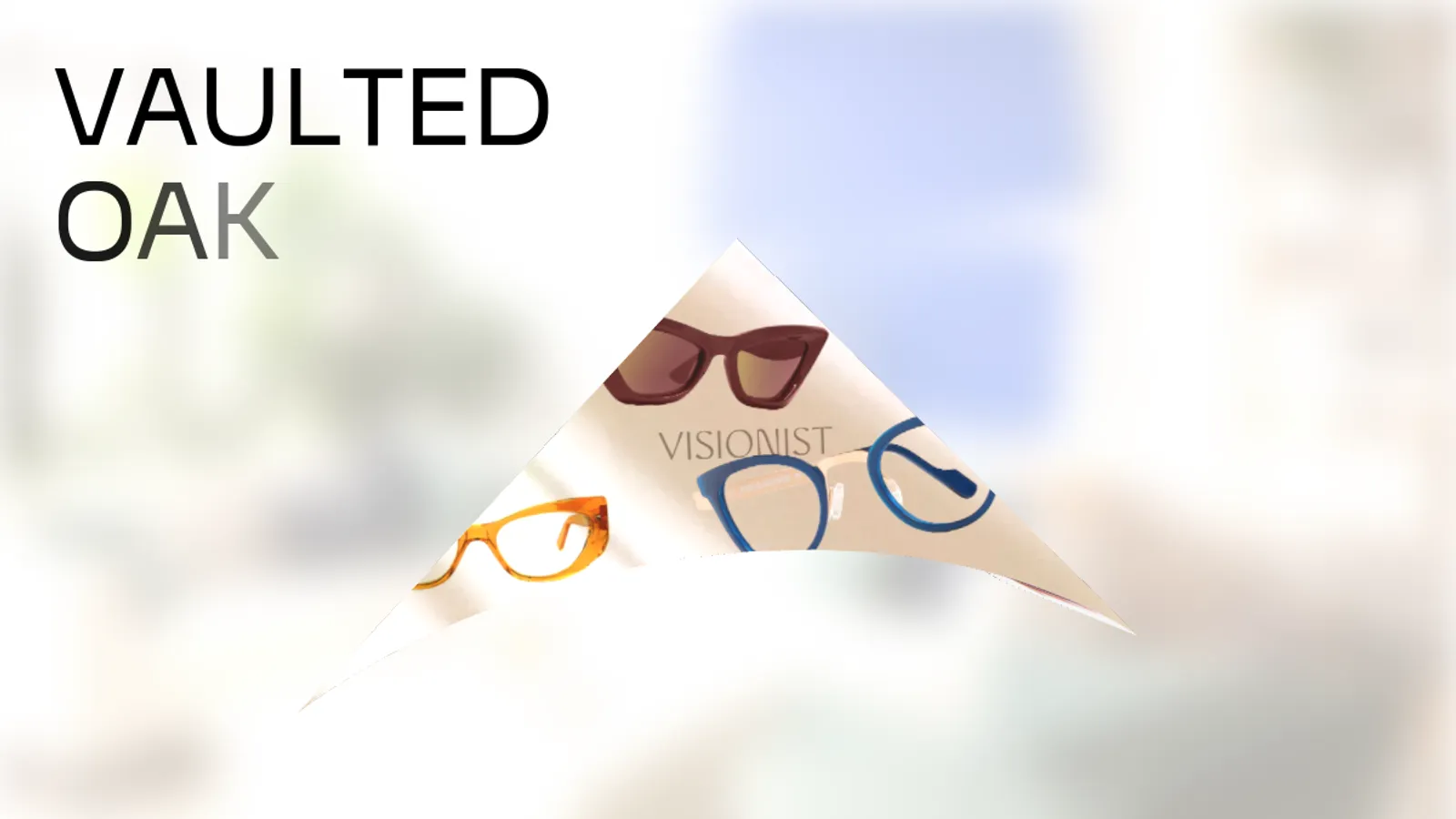 Screenshot of the Vaulted Oak homepage