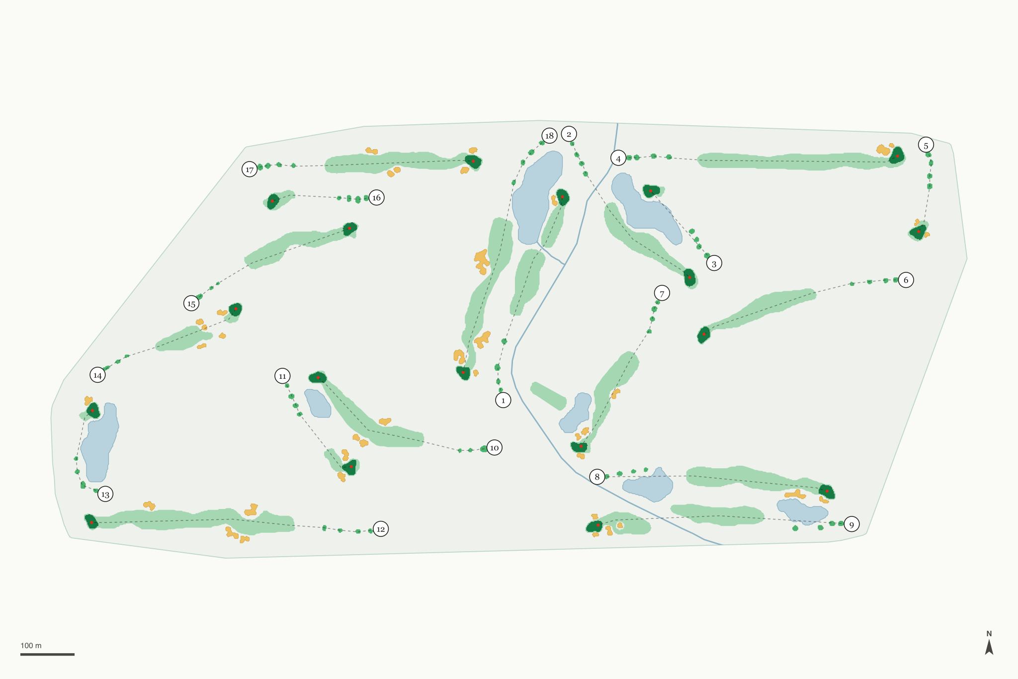 Map of Coyote Creek Golf Course