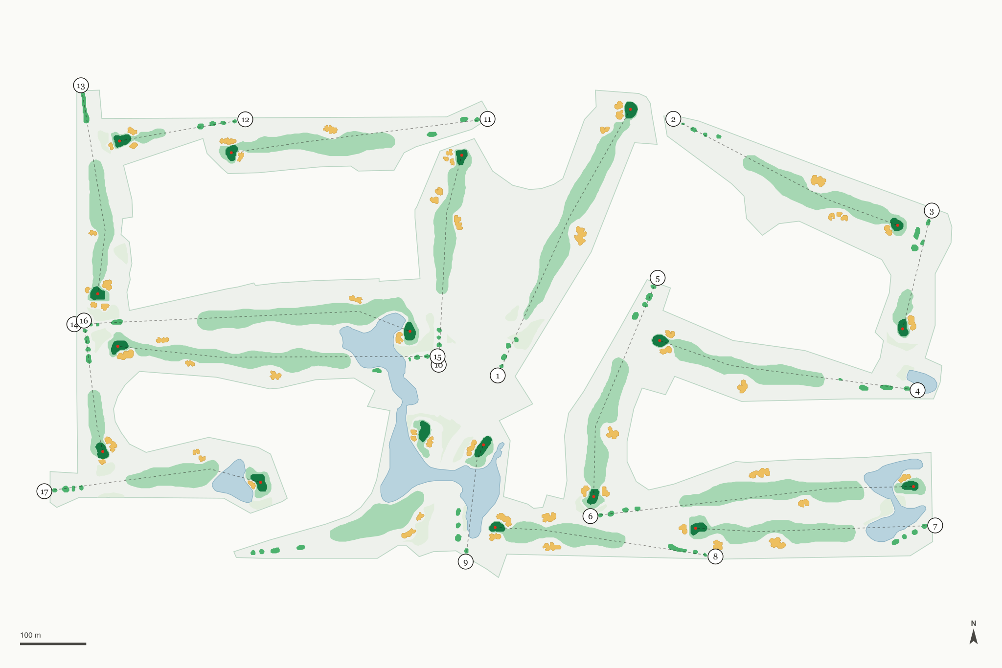Map of Desert Horizons Golf and Country Club