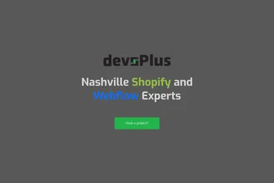Screenshot of the devsPlus homepage