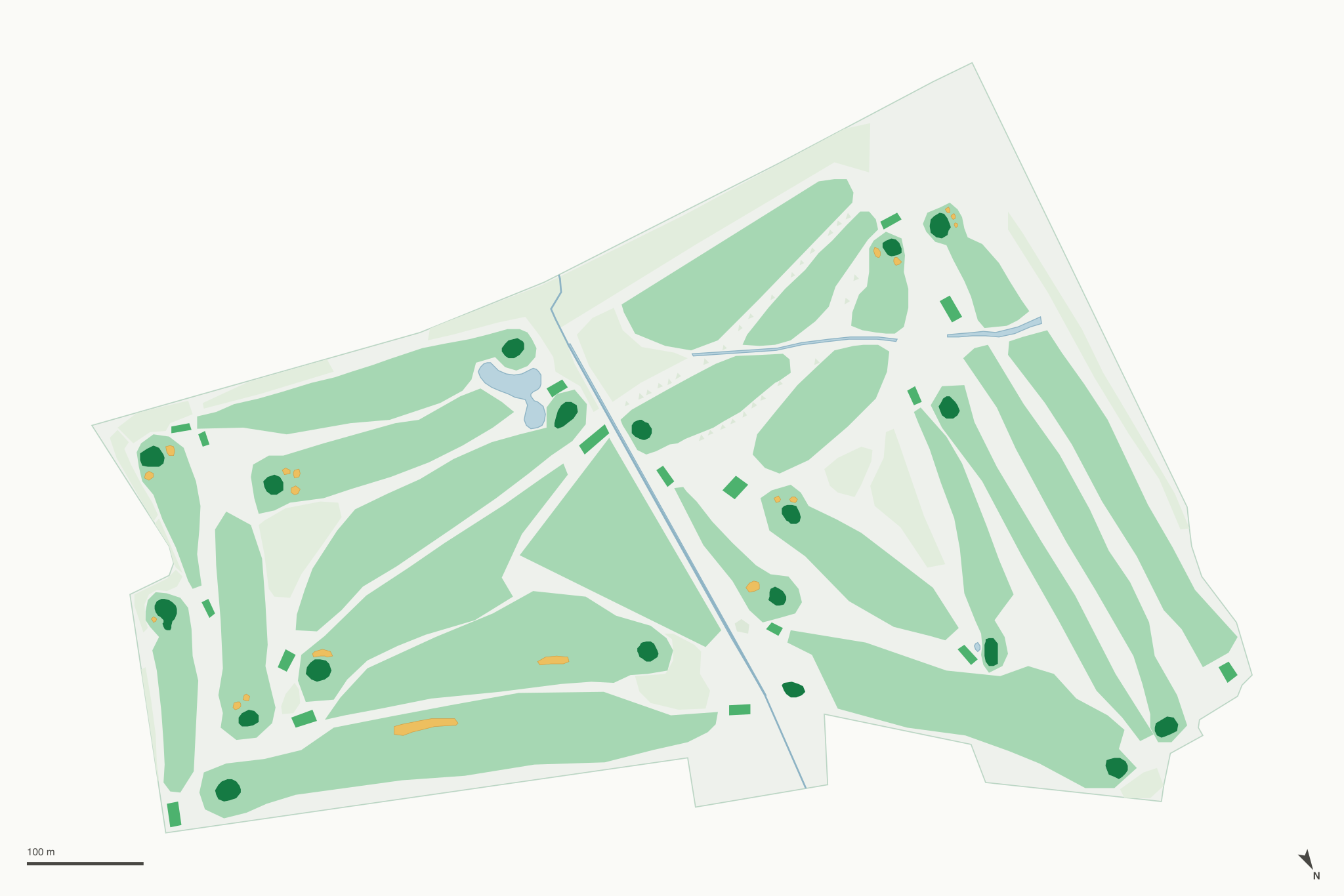 Map of Oaksridge Golf Course