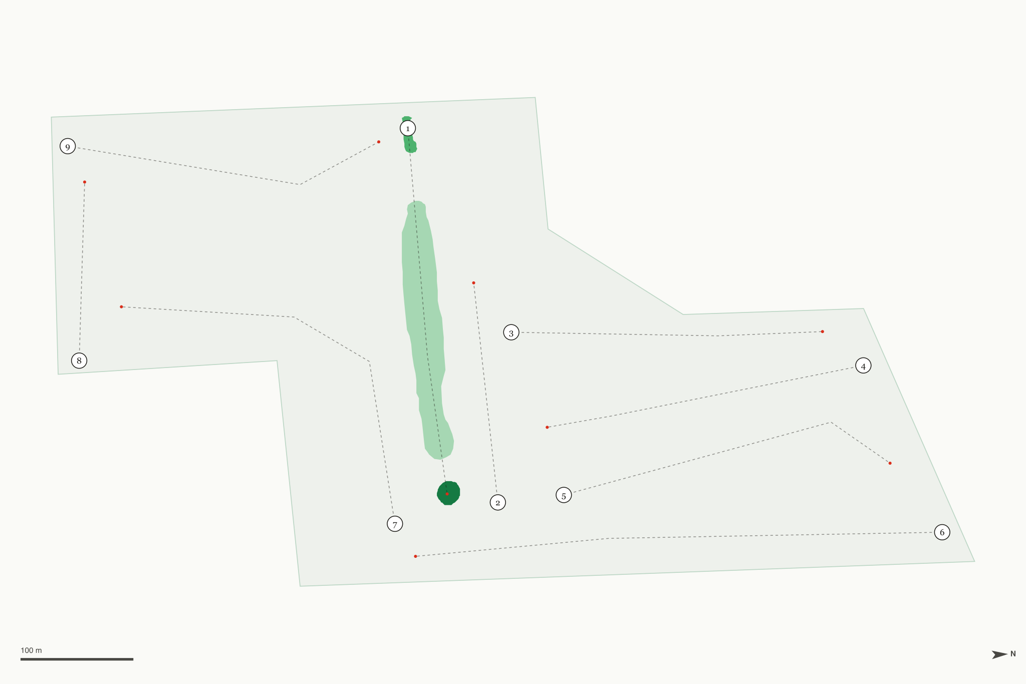 Map of Kalona Golf Course