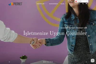 Screenshot of the Piernet homepage