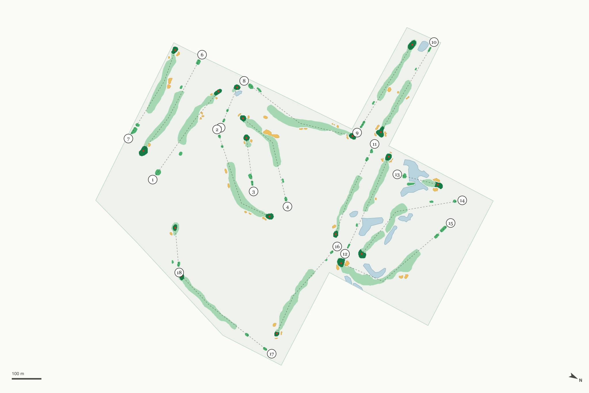 Map of Evergreen Golf Resort