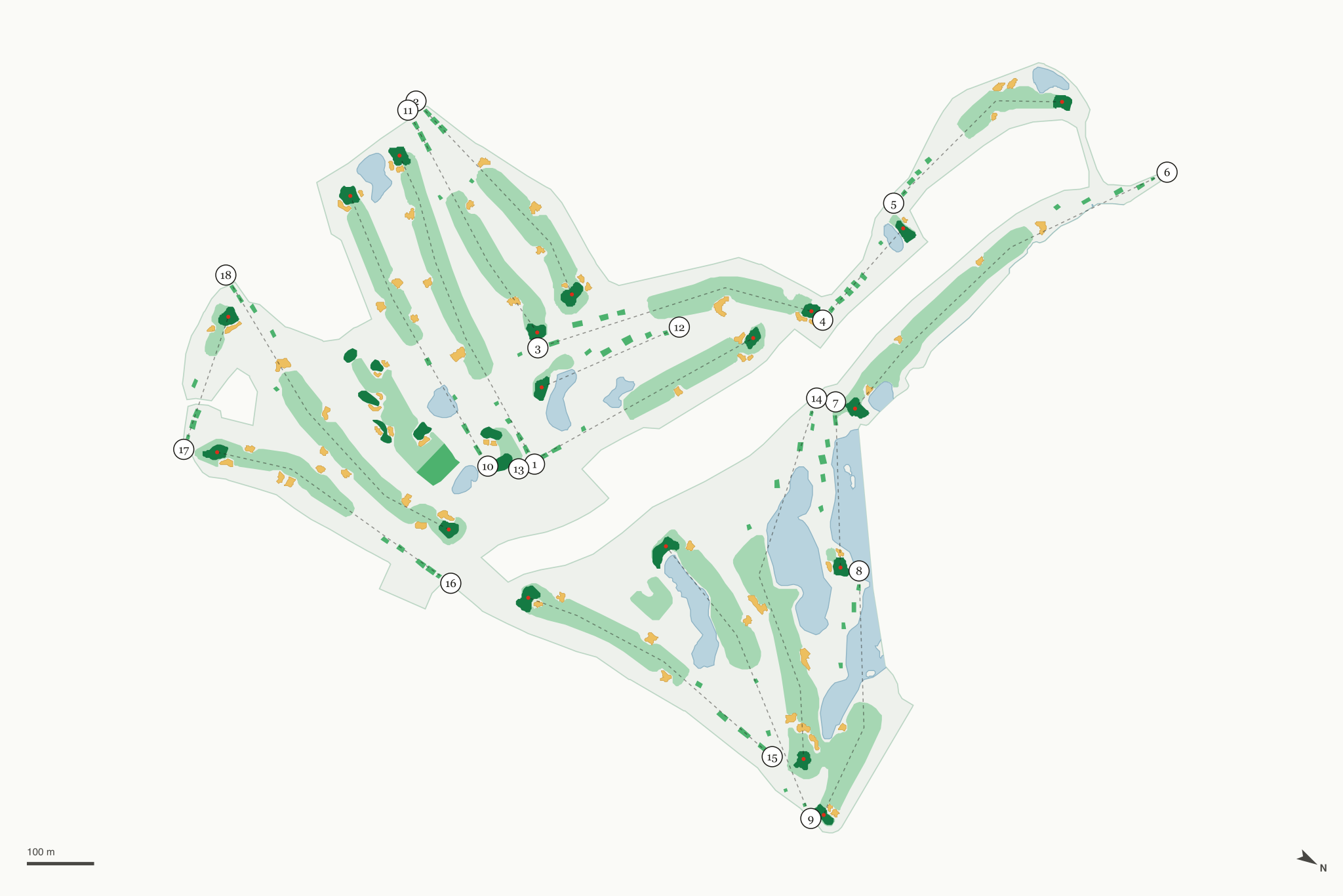 Map of Olympic Hills Golf Club