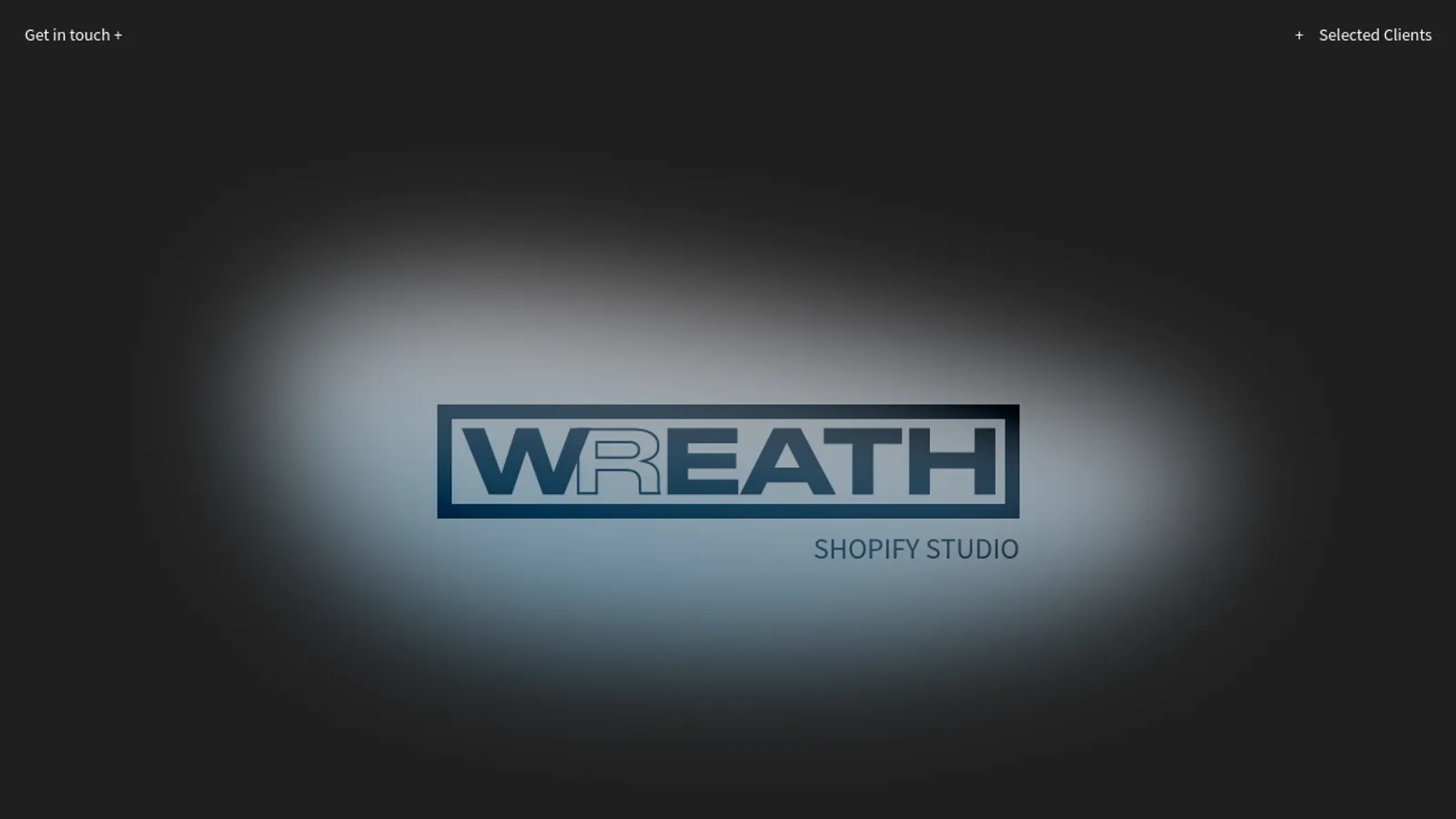 Screenshot of the Wreath Development homepage
